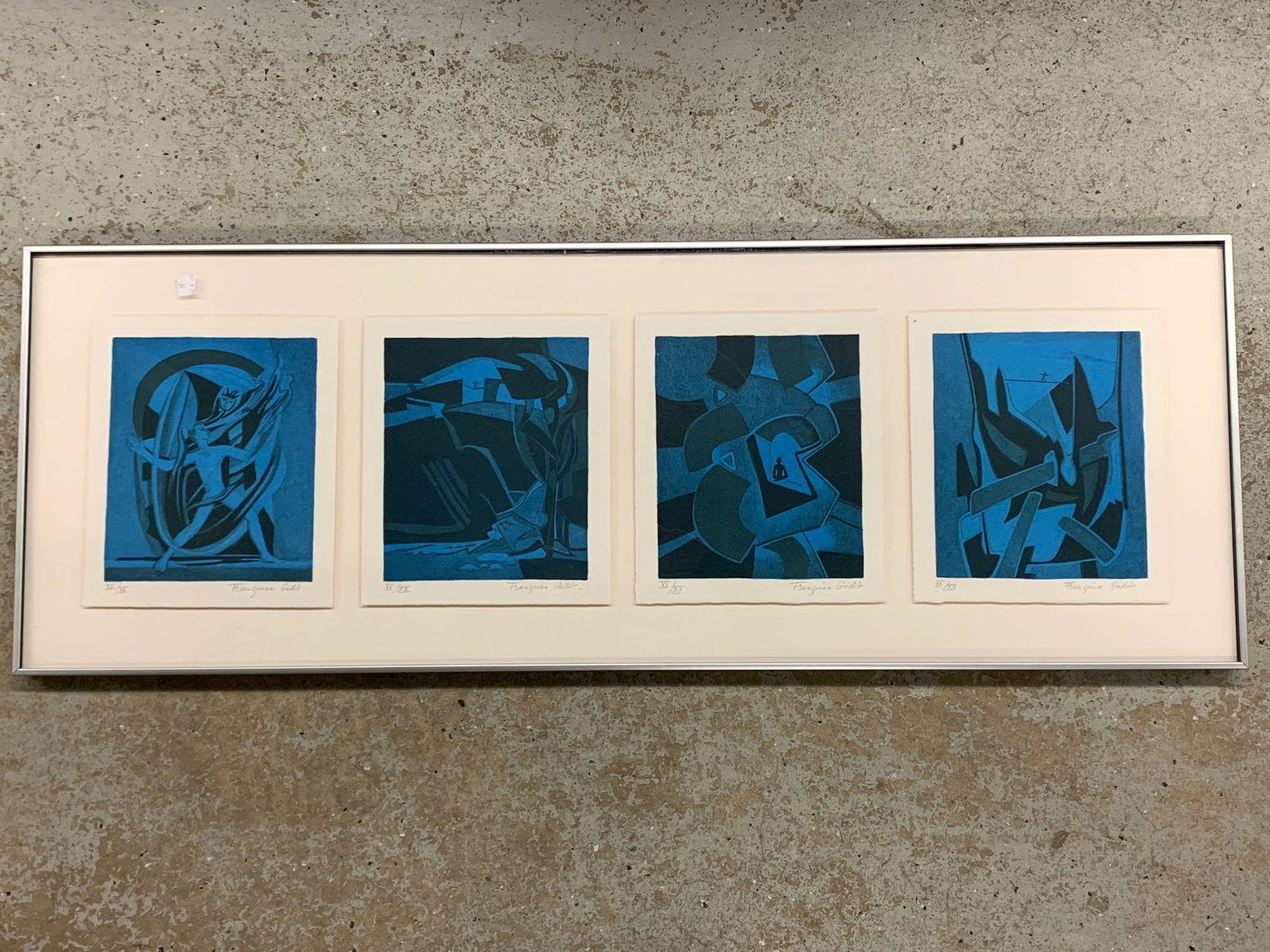 Francoise Gilot. Framed Polyptych Lithograph (1 of 5)