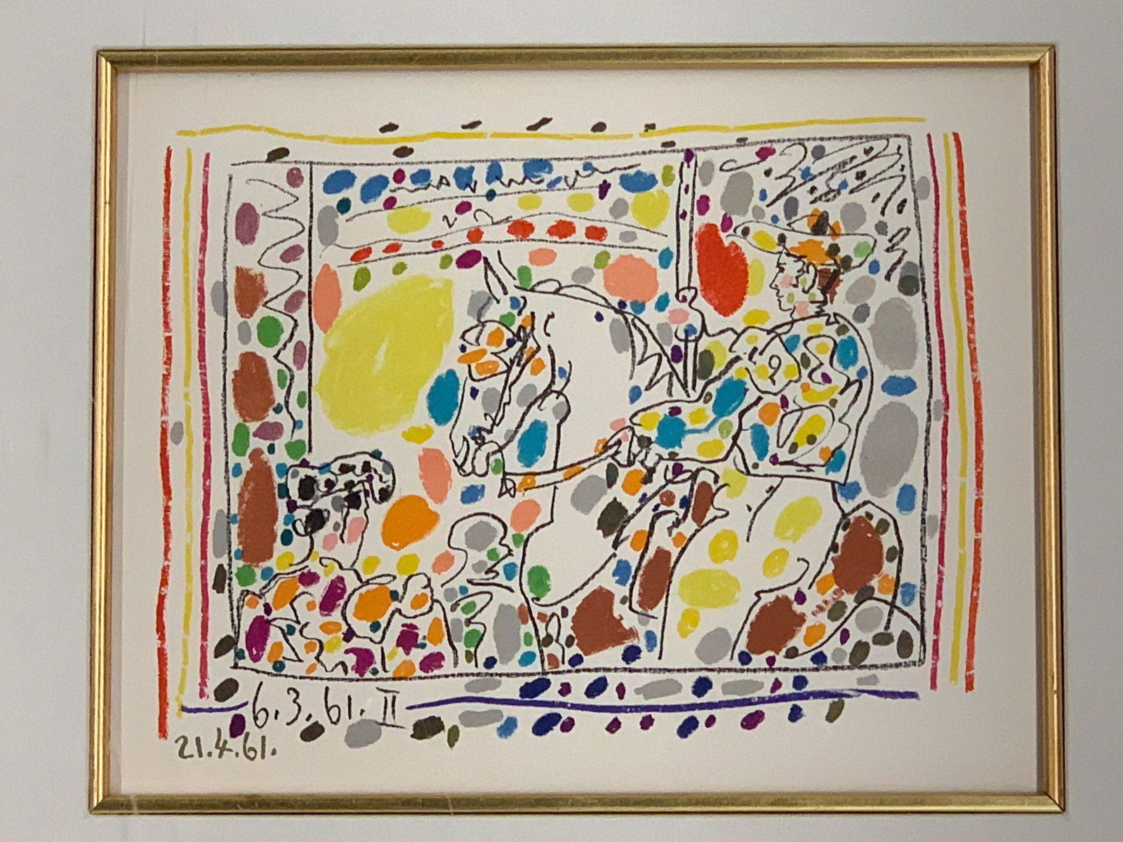 Pablo Picasso. Lithograph, Le Picador II (1 of 4)