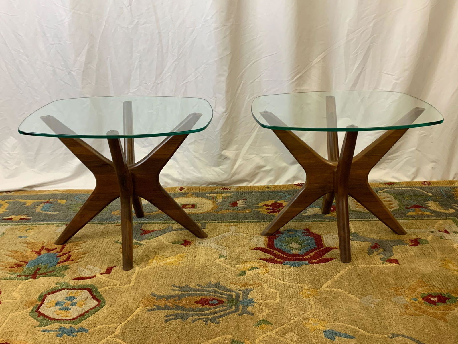 Pair of Adrian Pearsall Jax Side Tables (1 of 7)