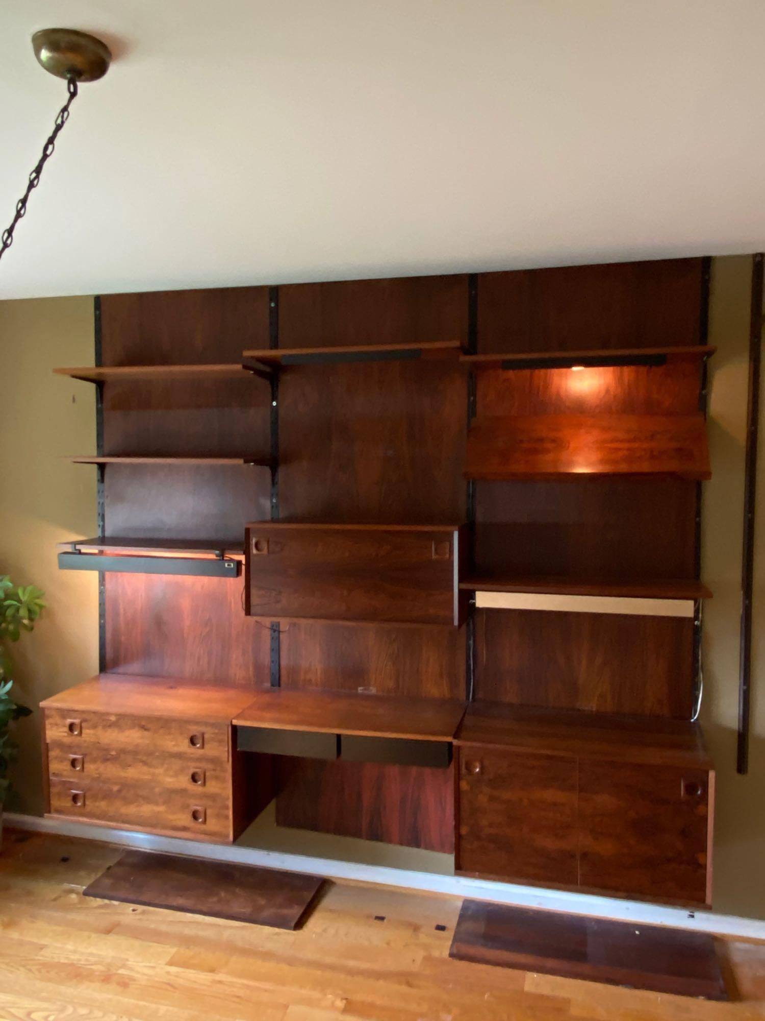Bruksbo Scandinavian  Modern Rosewood Wall Unit (1 of 10)