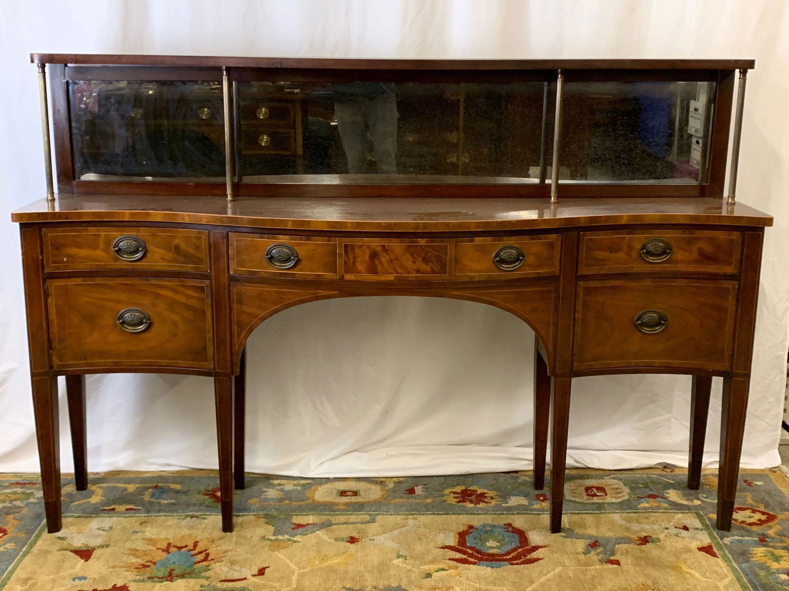 Baker Federal-style Mahogany Sideboard (1 of 6)