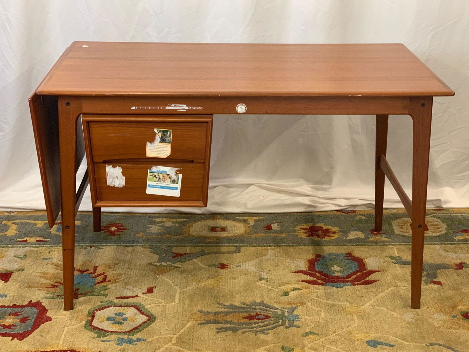 Danish Teak Drop-side Desk (1 of 6)