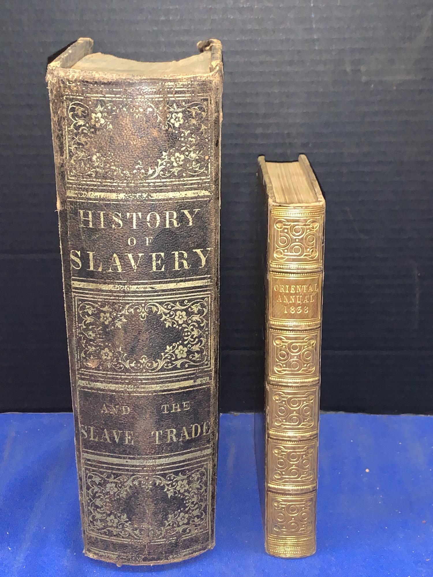 Two Books: Oriental Annual 1838 and Slavery 1857 (1 of 9)