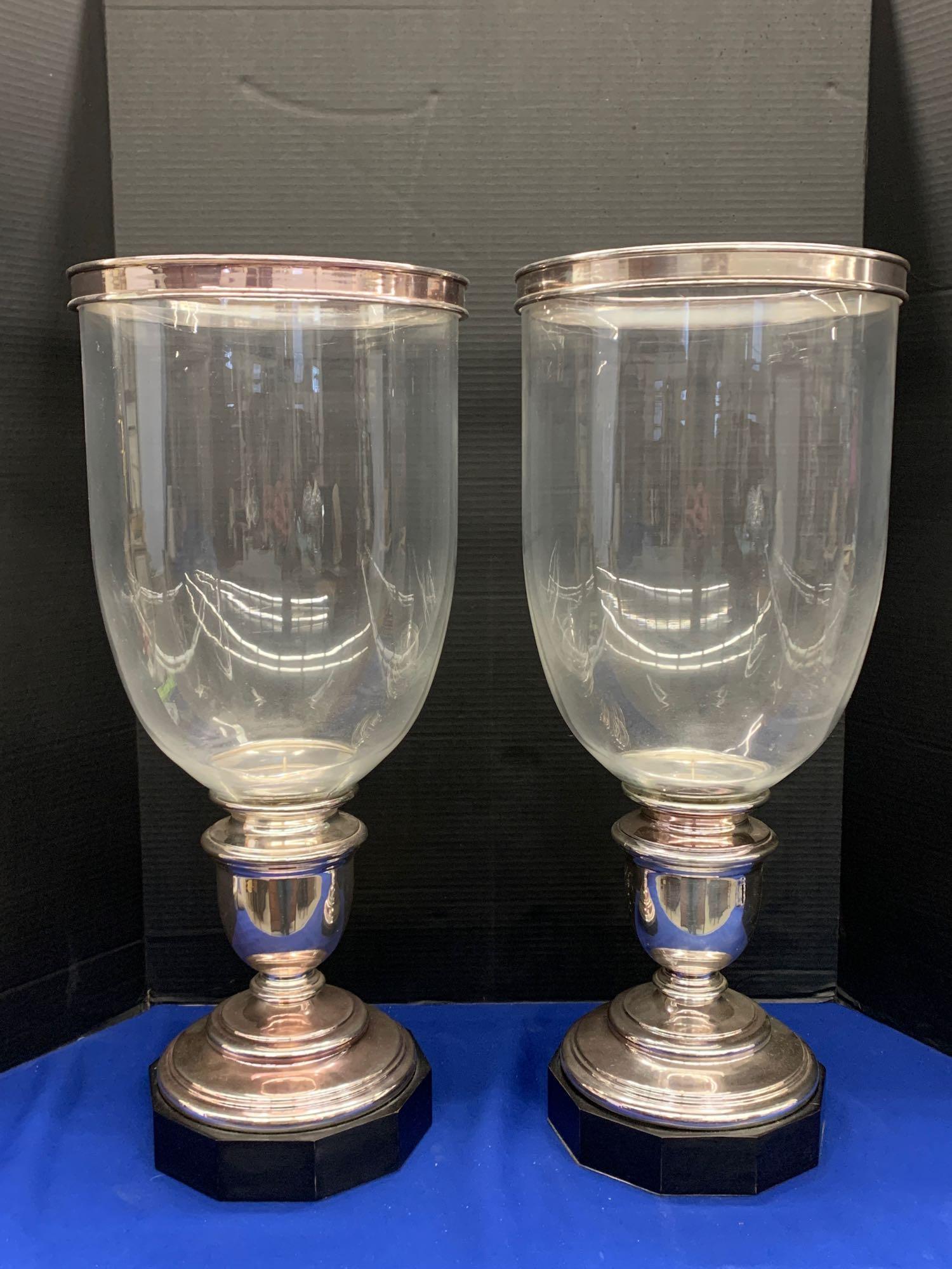 Pair of Ralph Lauren Hurricane Candlesticks (1 of 4)