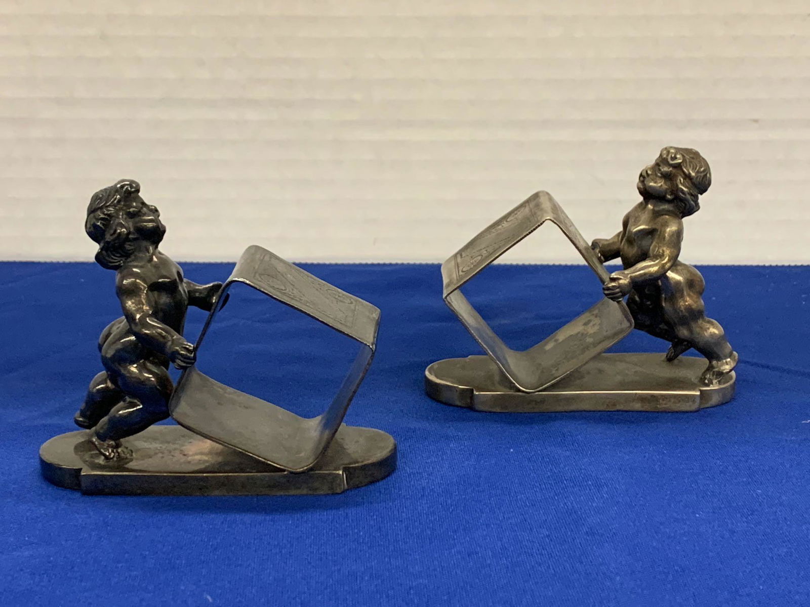 Two James Tufts, Boston Figural Napkin Rings (1 of 5)