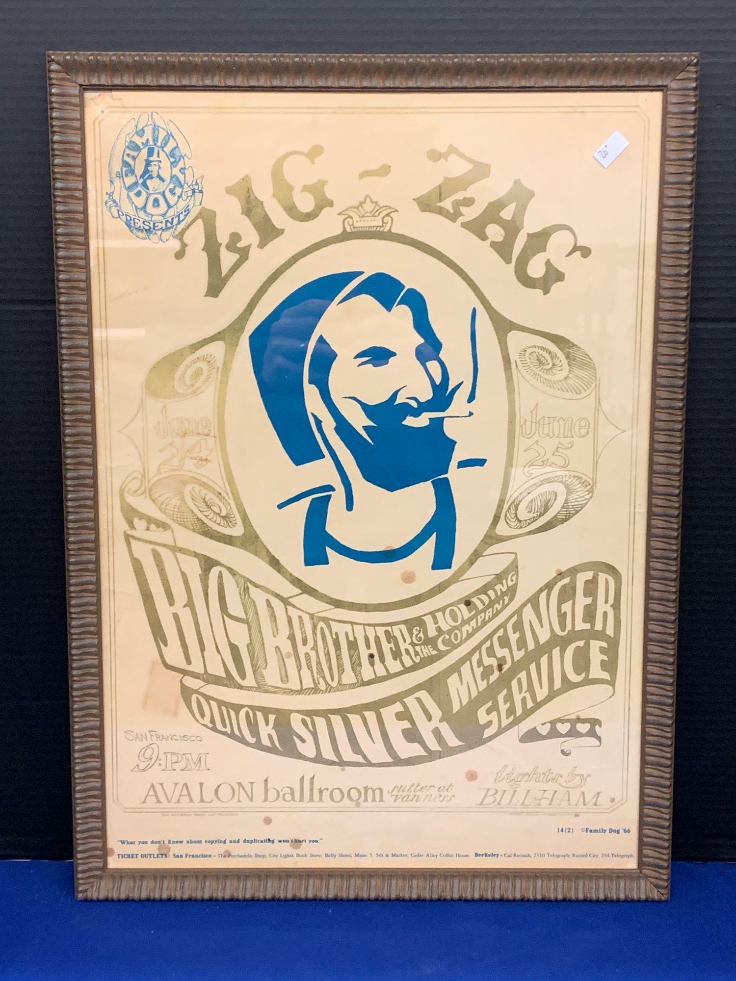 1966 Big Brother Zig Zag Poster (1 of 5)