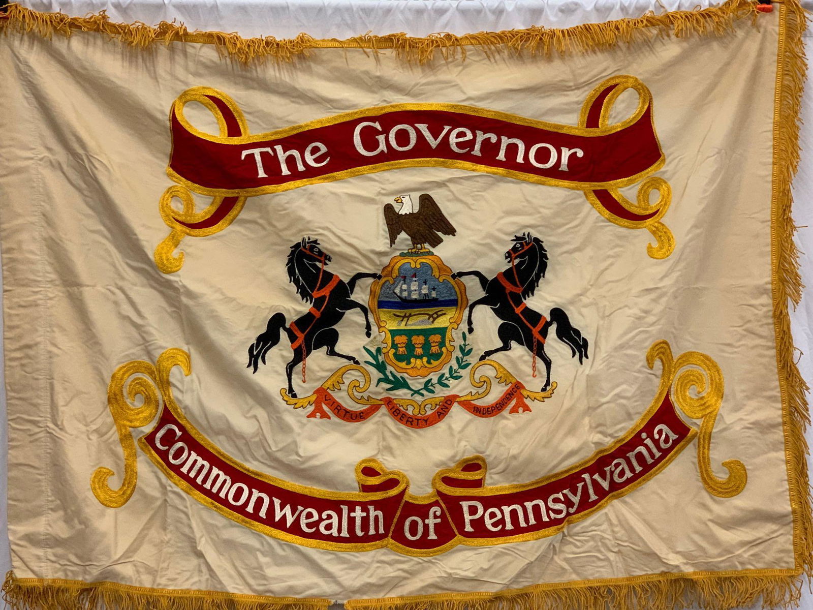 Rare Vintage Governor of Pennsylvania Flag (1 of 6)