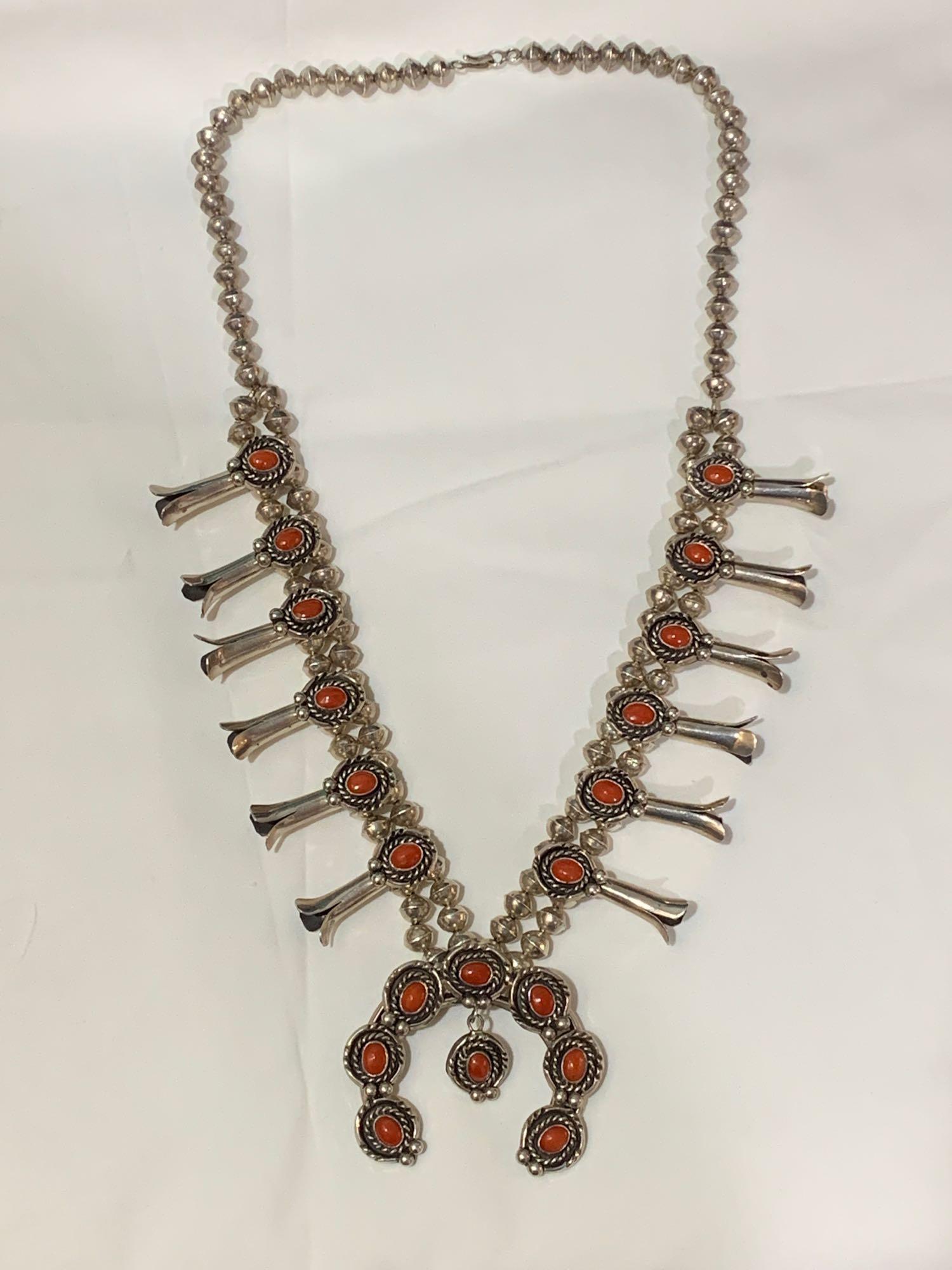 Sterling Squash Blossom Necklace (1 of 6)