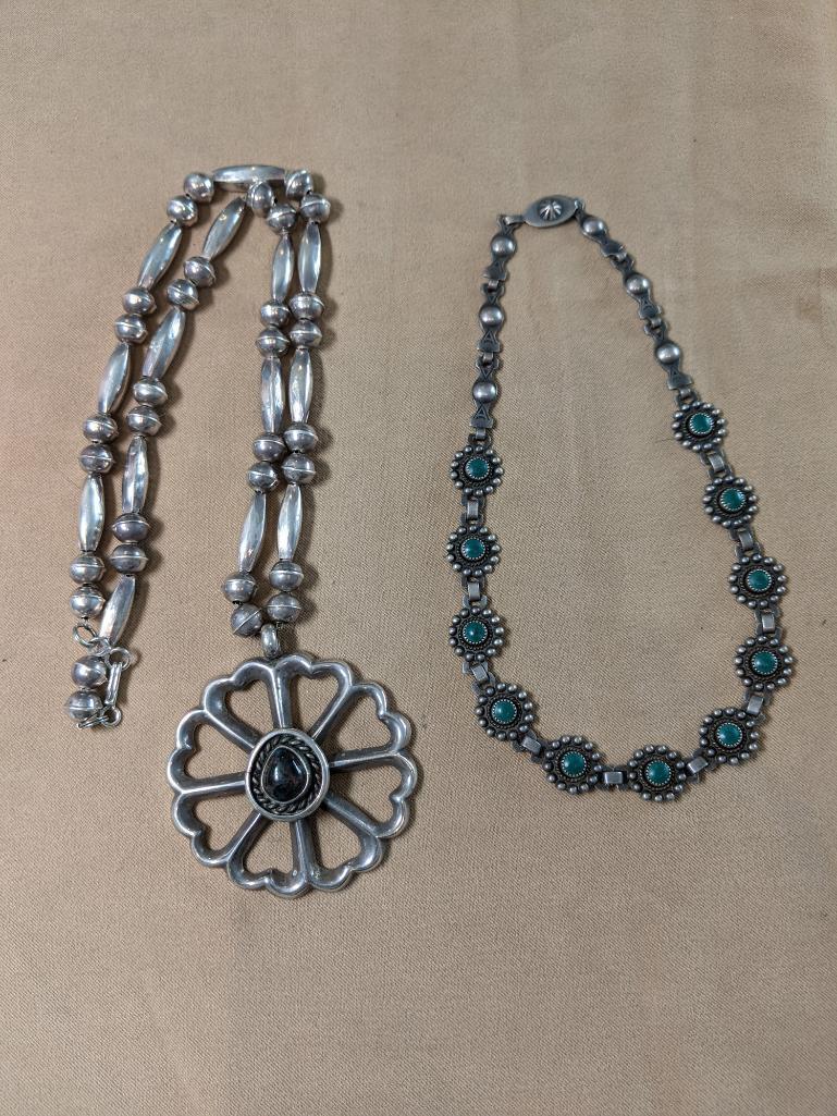 Two Sterling Southwestern Necklaces (1 of 6)