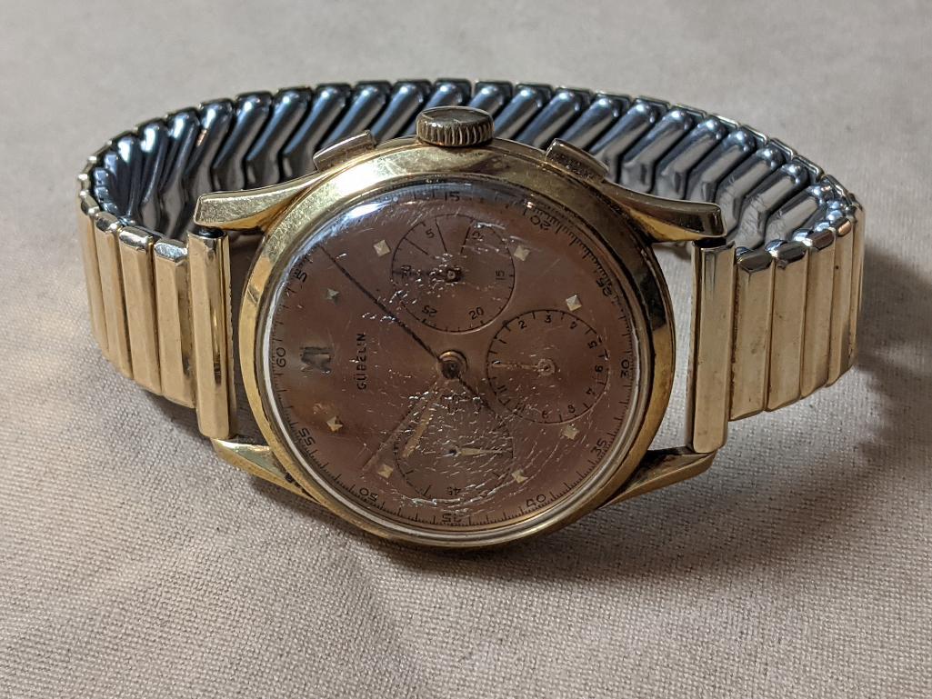 Man's Gold Gubelin Wristwatch (1 of 7)