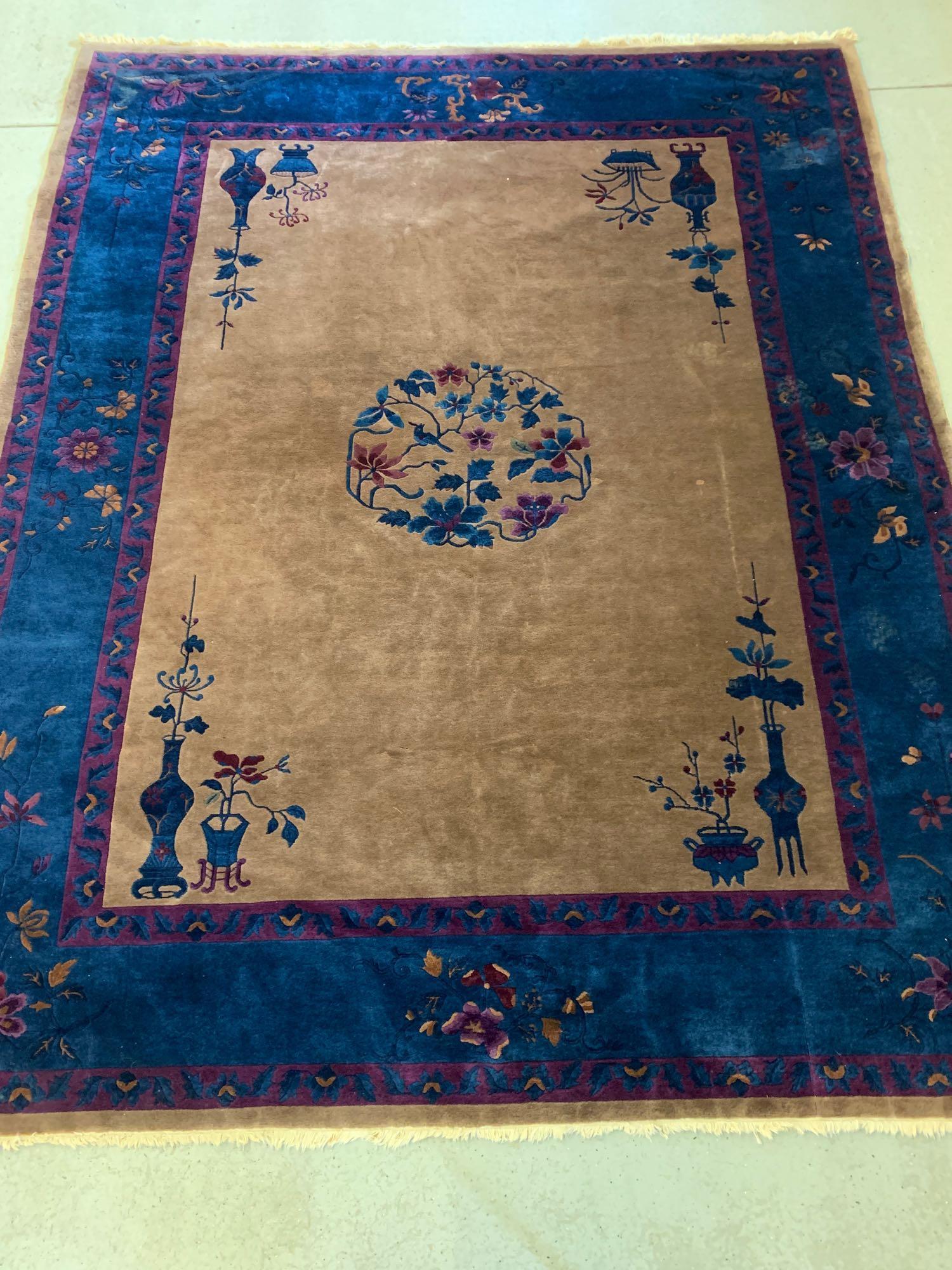 Chinese Deco Rm-sz Carpet: 11ft 7in x 9ft 2in (1 of 6)