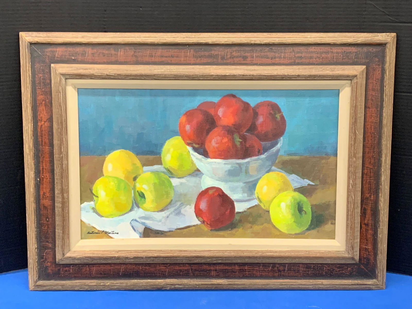 Antonio Martino. Oil/Canvas, Still Life with Apples (1 of 5)