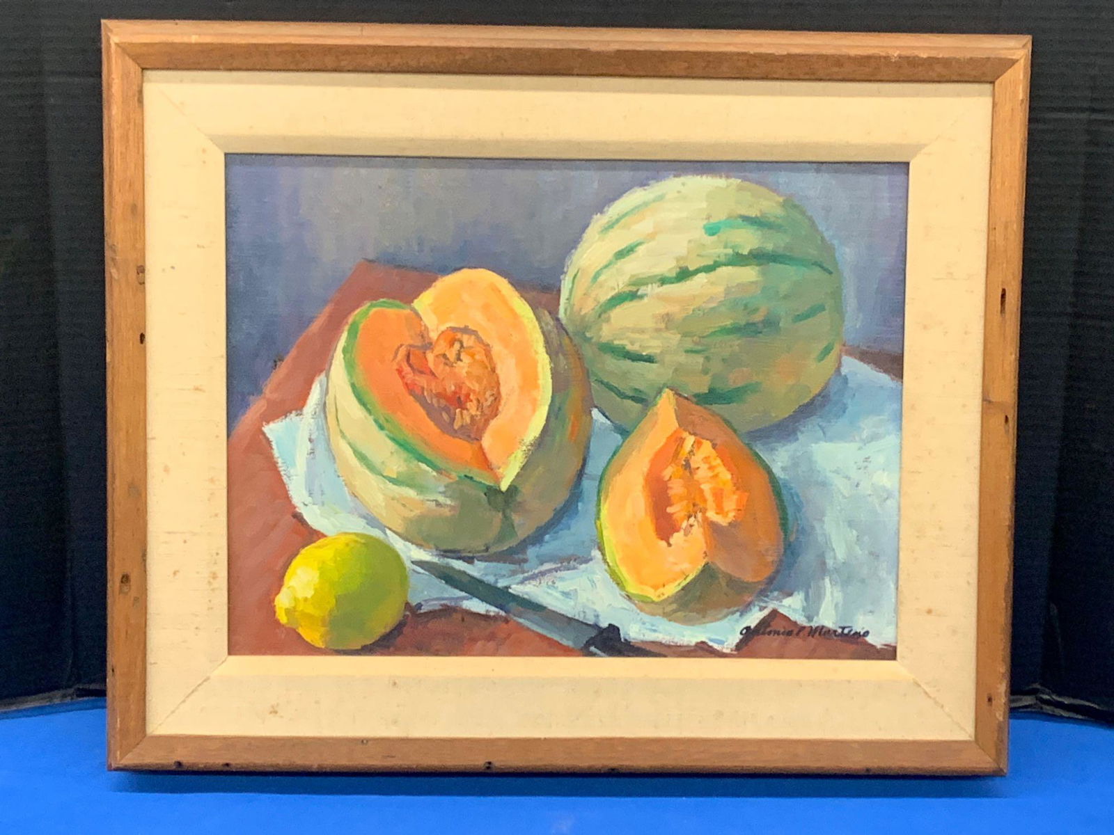 Antonio Martino. Oil on Canvas, Cantaloupes (1 of 5)