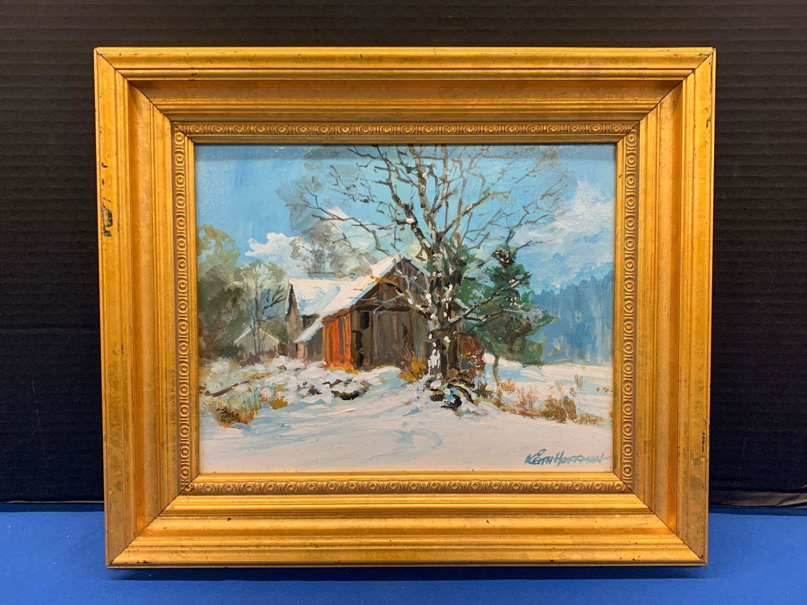 Keith Hoffman. Acrylic on Panel, Drifting Snow (1 of 4)