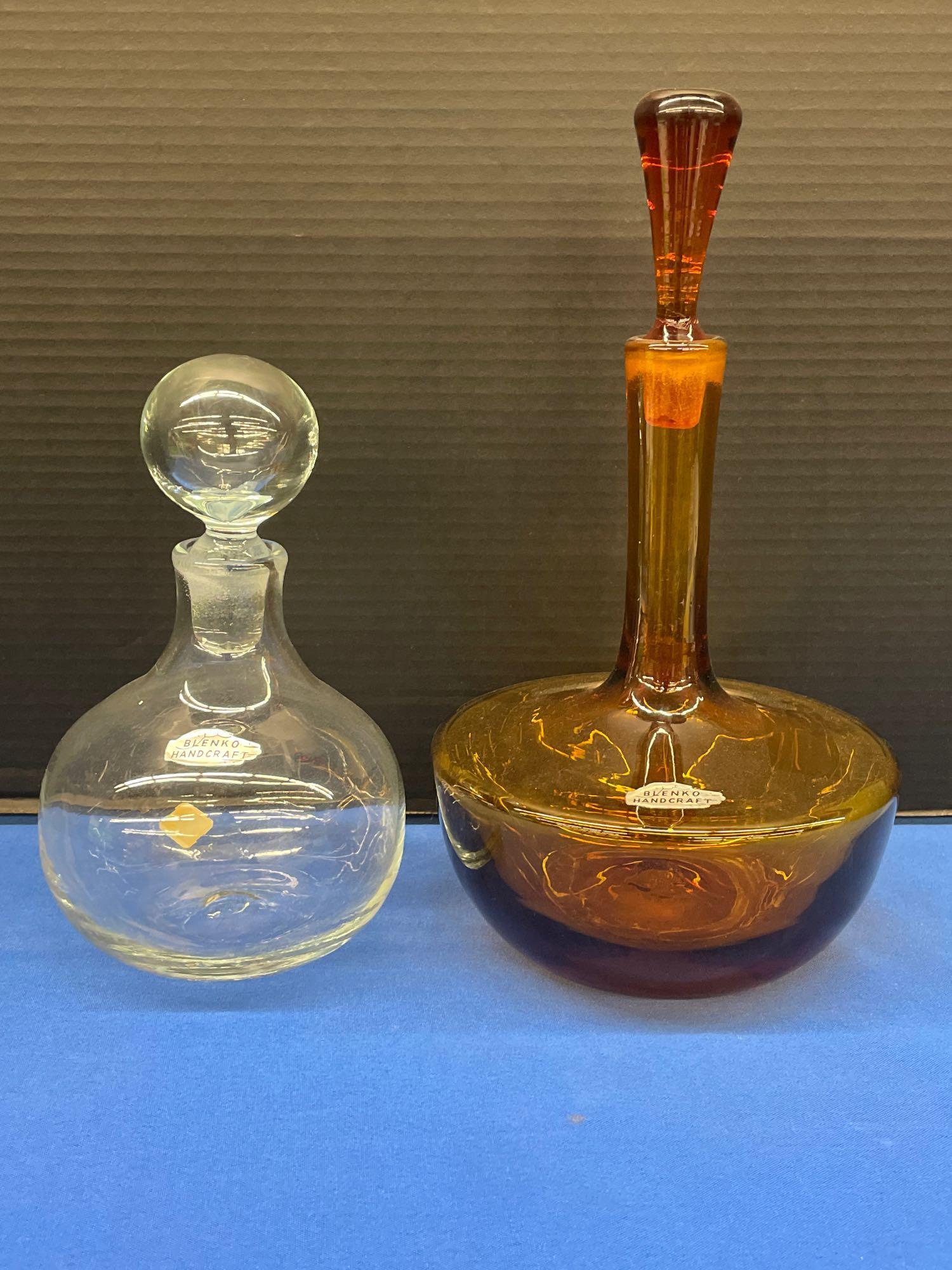 Two Blenko Art Glass Decanters (1 of 15)