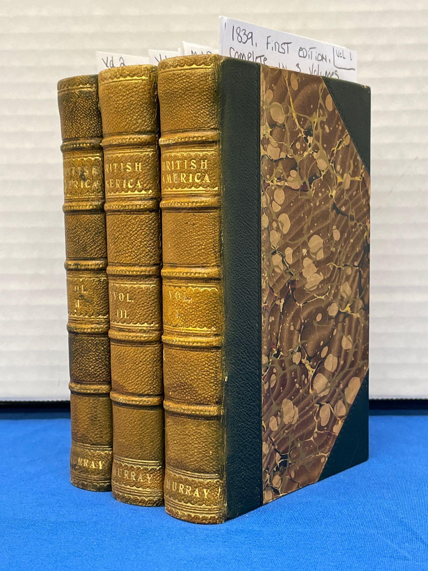 Three Volumes of British America, 1839 (1 of 5)