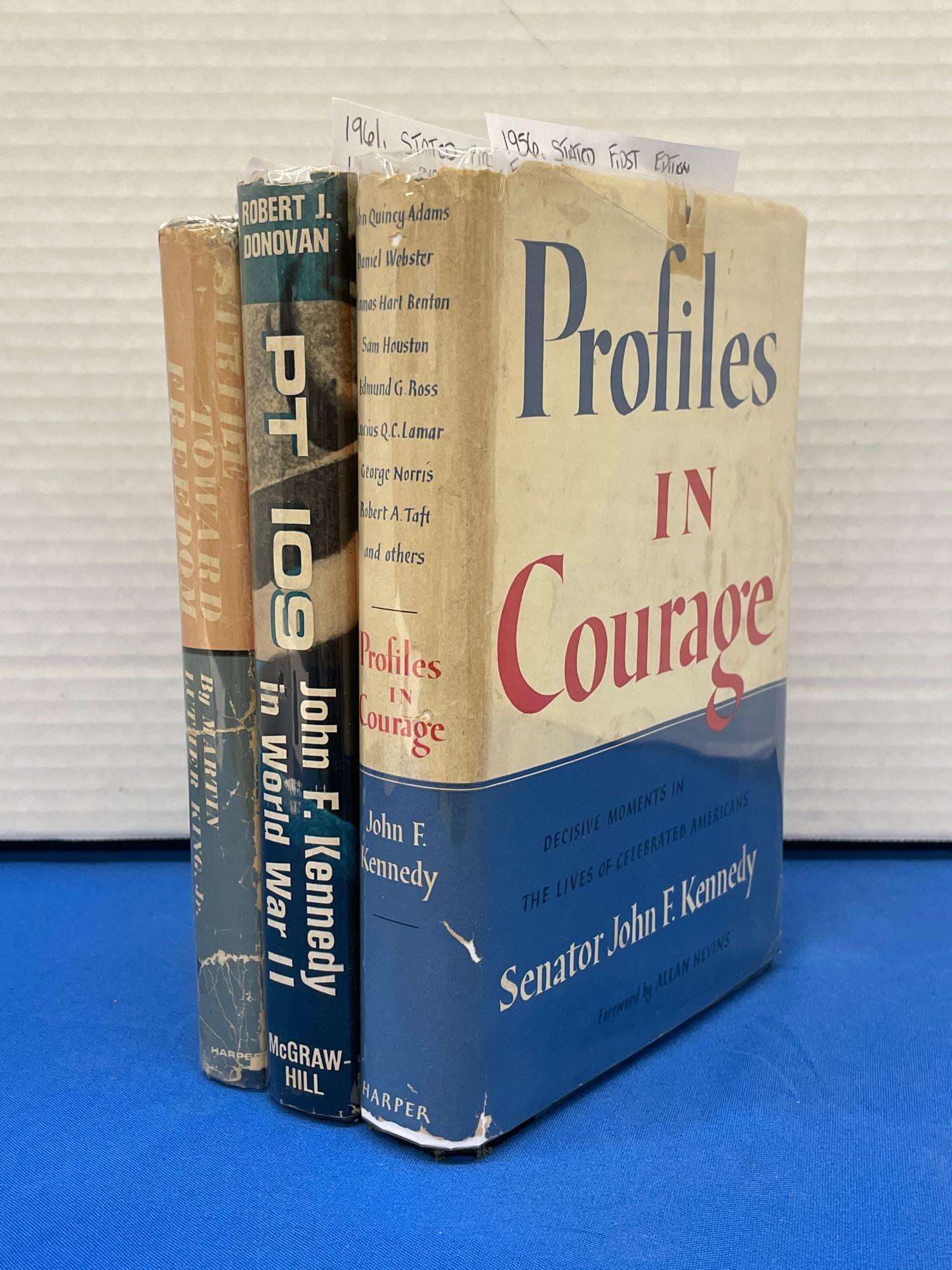 Three First Edition Texts: JFK and Martin Luther King, (1 of 9)