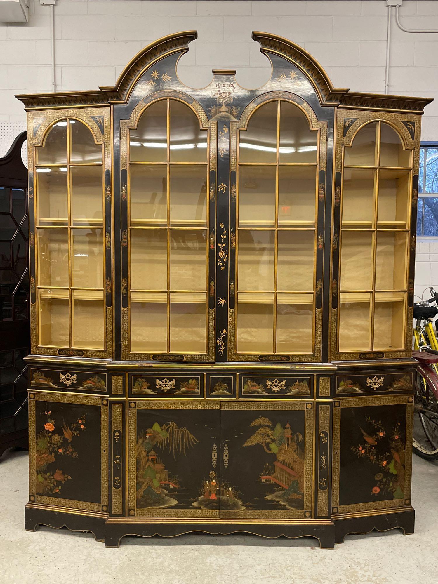 Schmieg and Kotzian Chinoiserie China Cabinet (1 of 8)