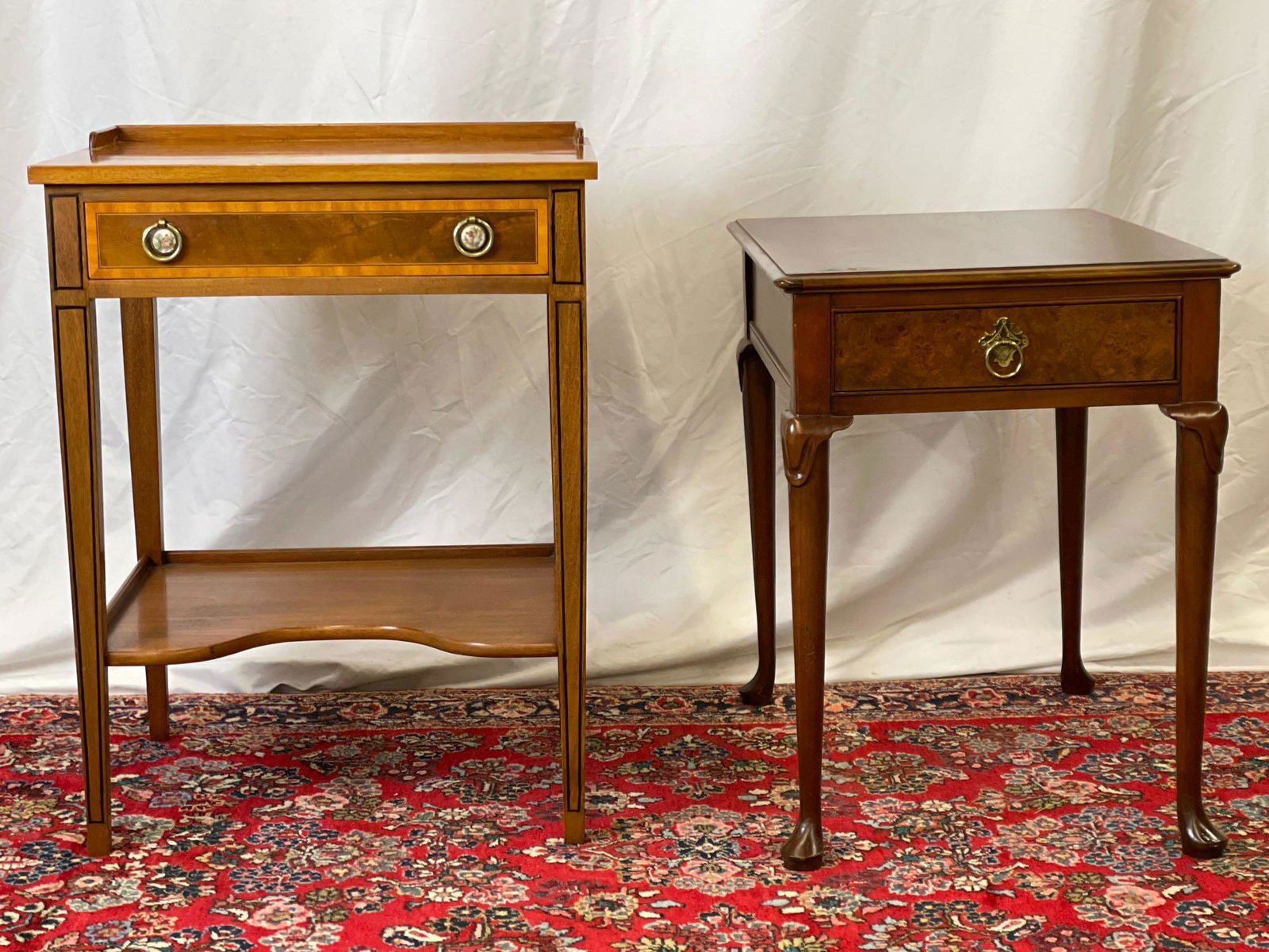 Two Mahogany End Tables (1 of 7)
