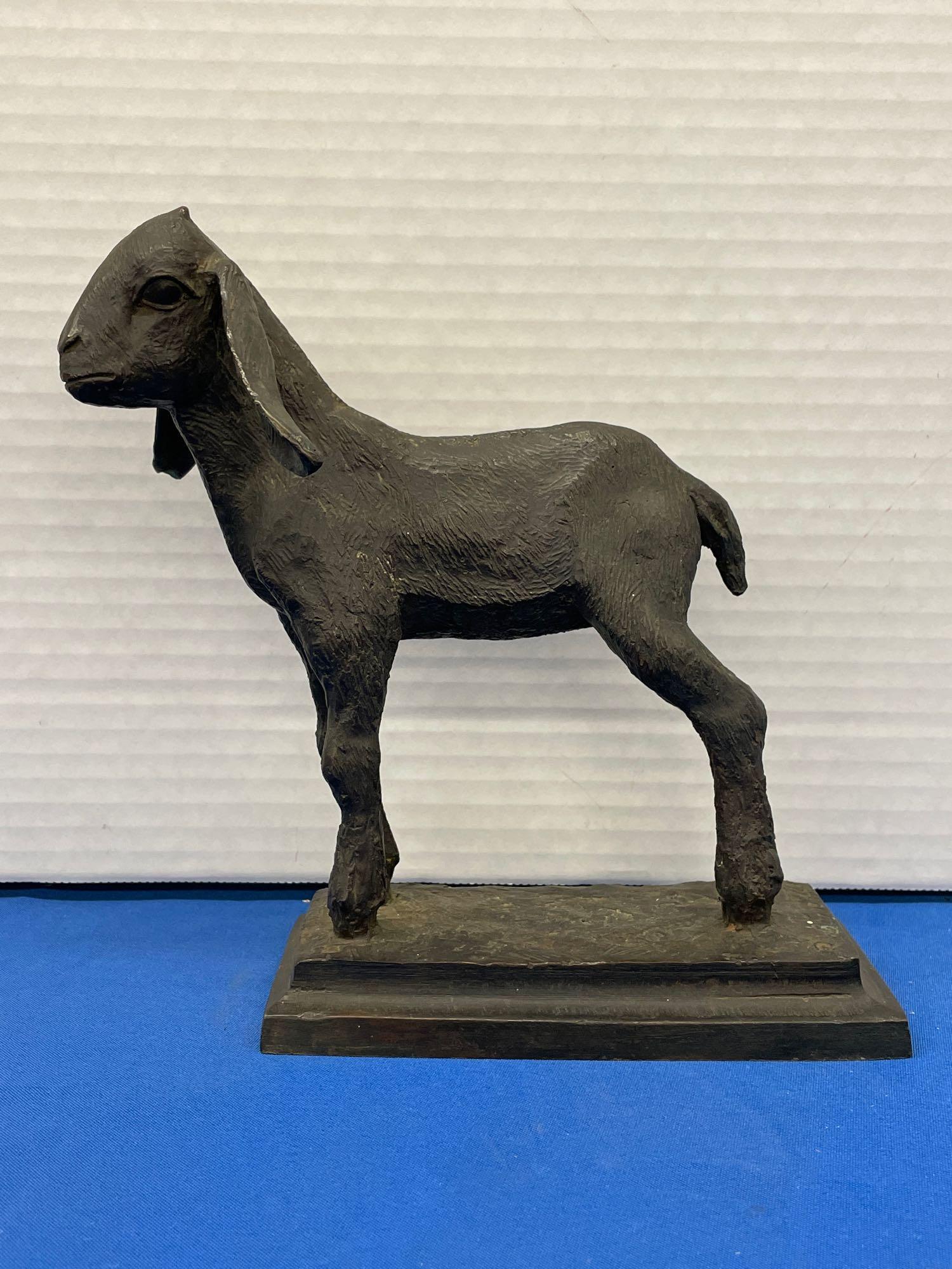 R. Barnes. Bronze Sculpture of a Lamb (1 of 5)