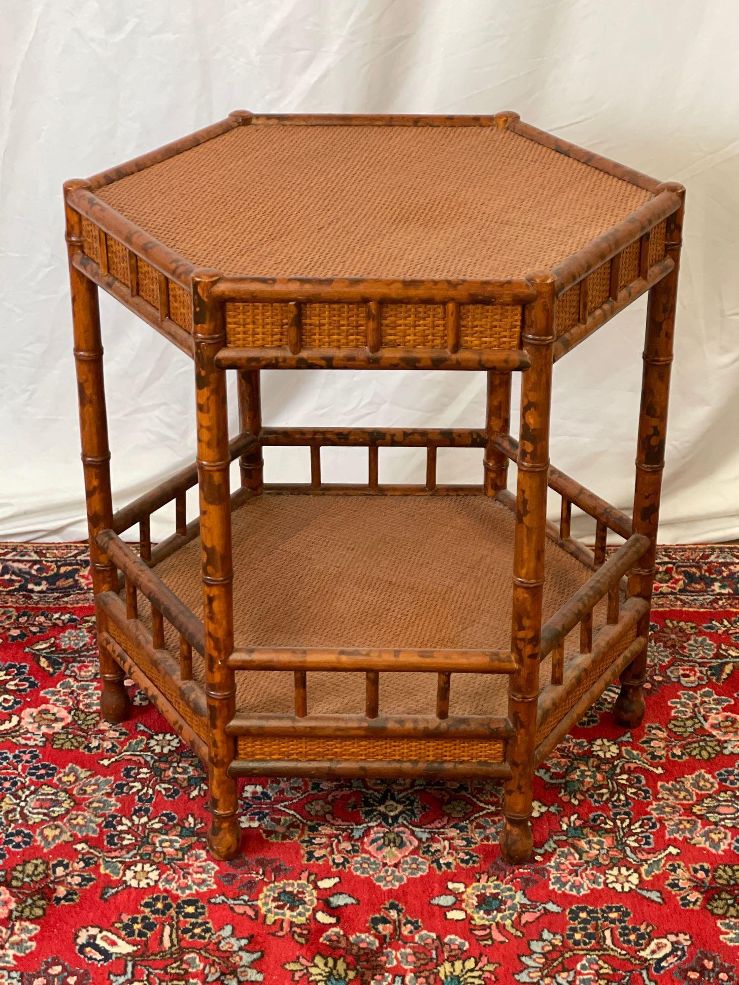 Decorator Faux Bamboo Occasional Table (1 of 4)