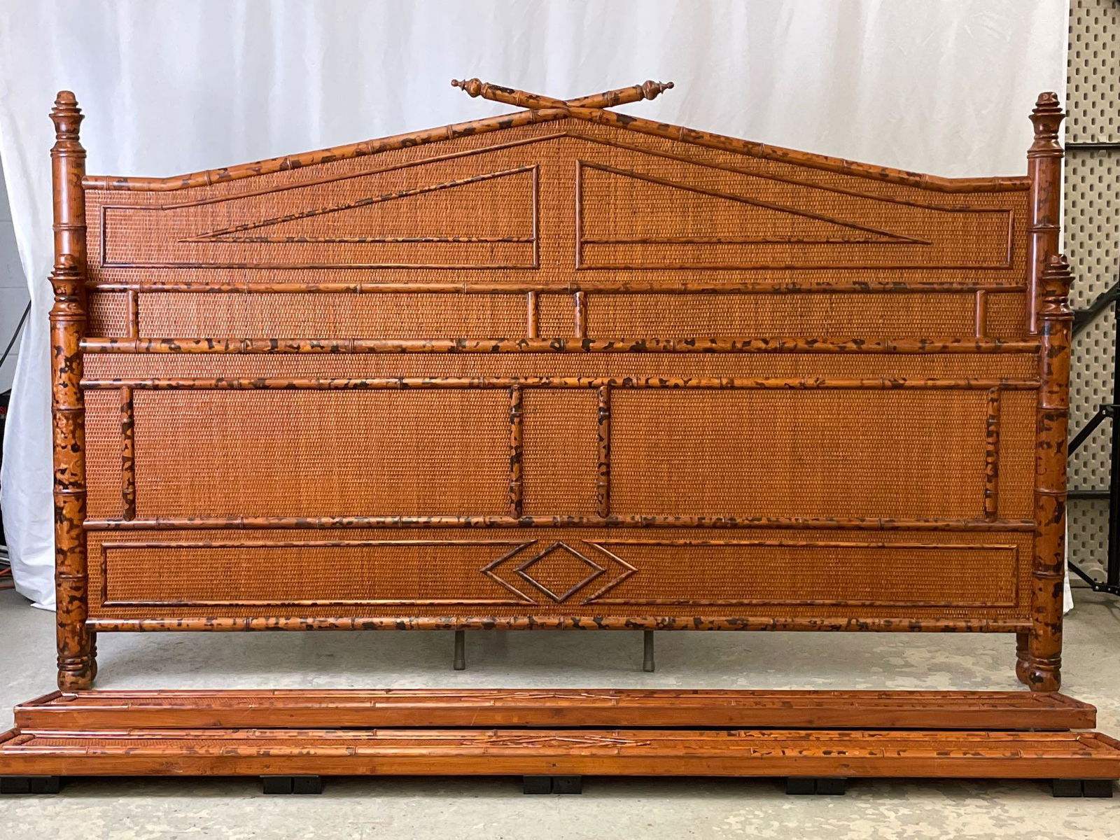 Decorator Faux Bamboo King-size Bed (1 of 7)