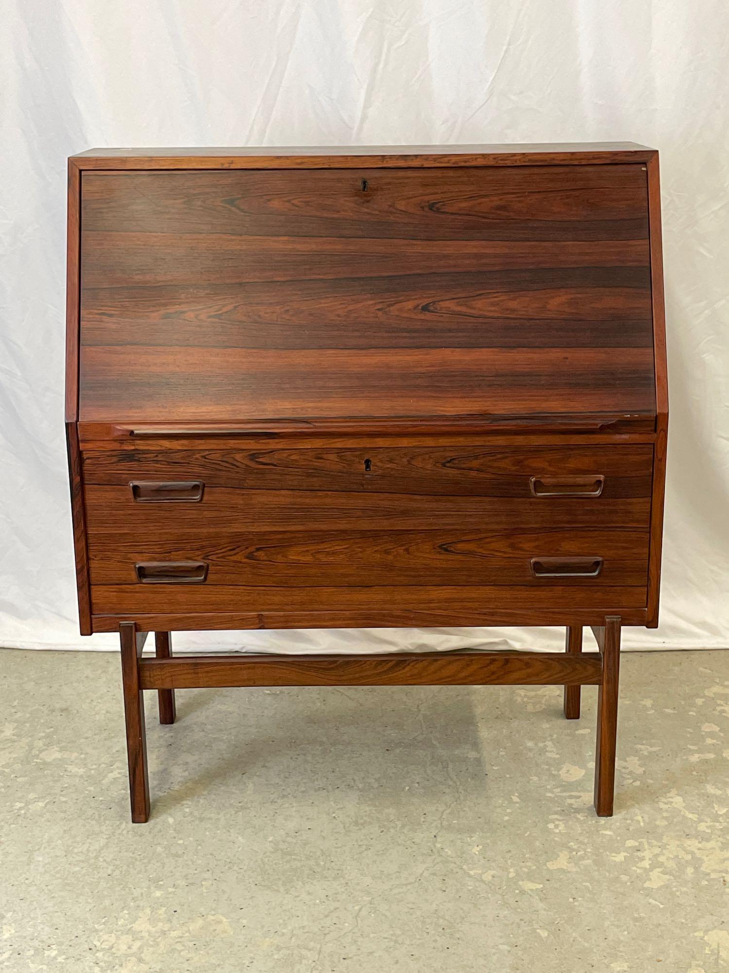 Arne Wahl Iversen Rosewood Fall-front Desk (1 of 11)
