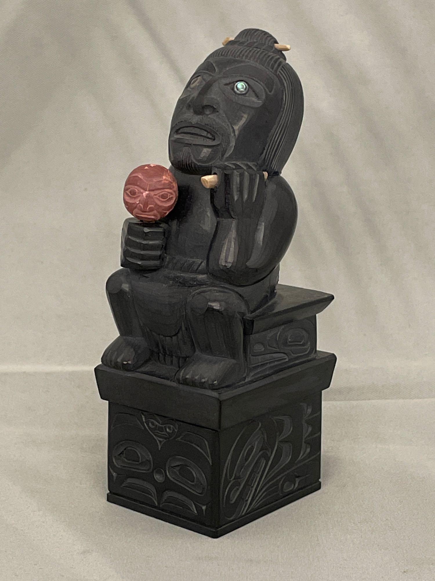 Christian White. Argillite Ring Box (1 of 7)
