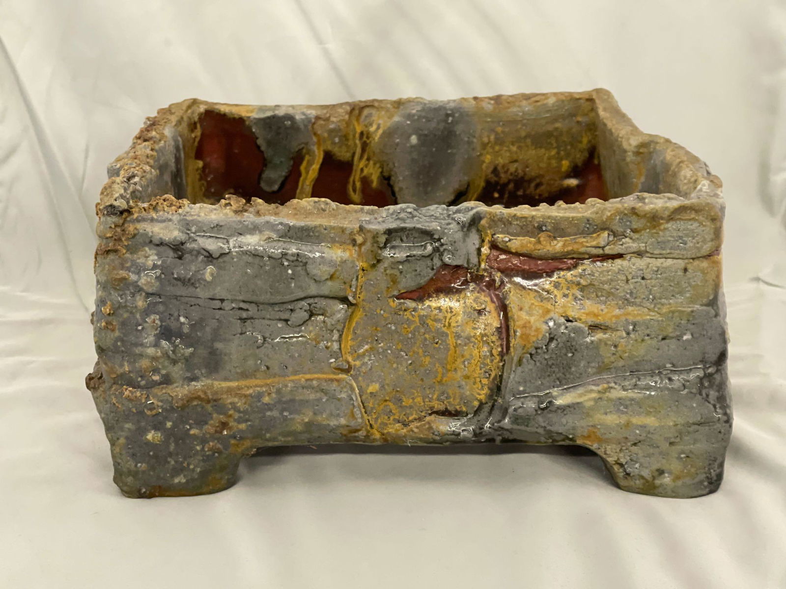 Jeff Shapiro. Square Pottery Dish (1 of 4)