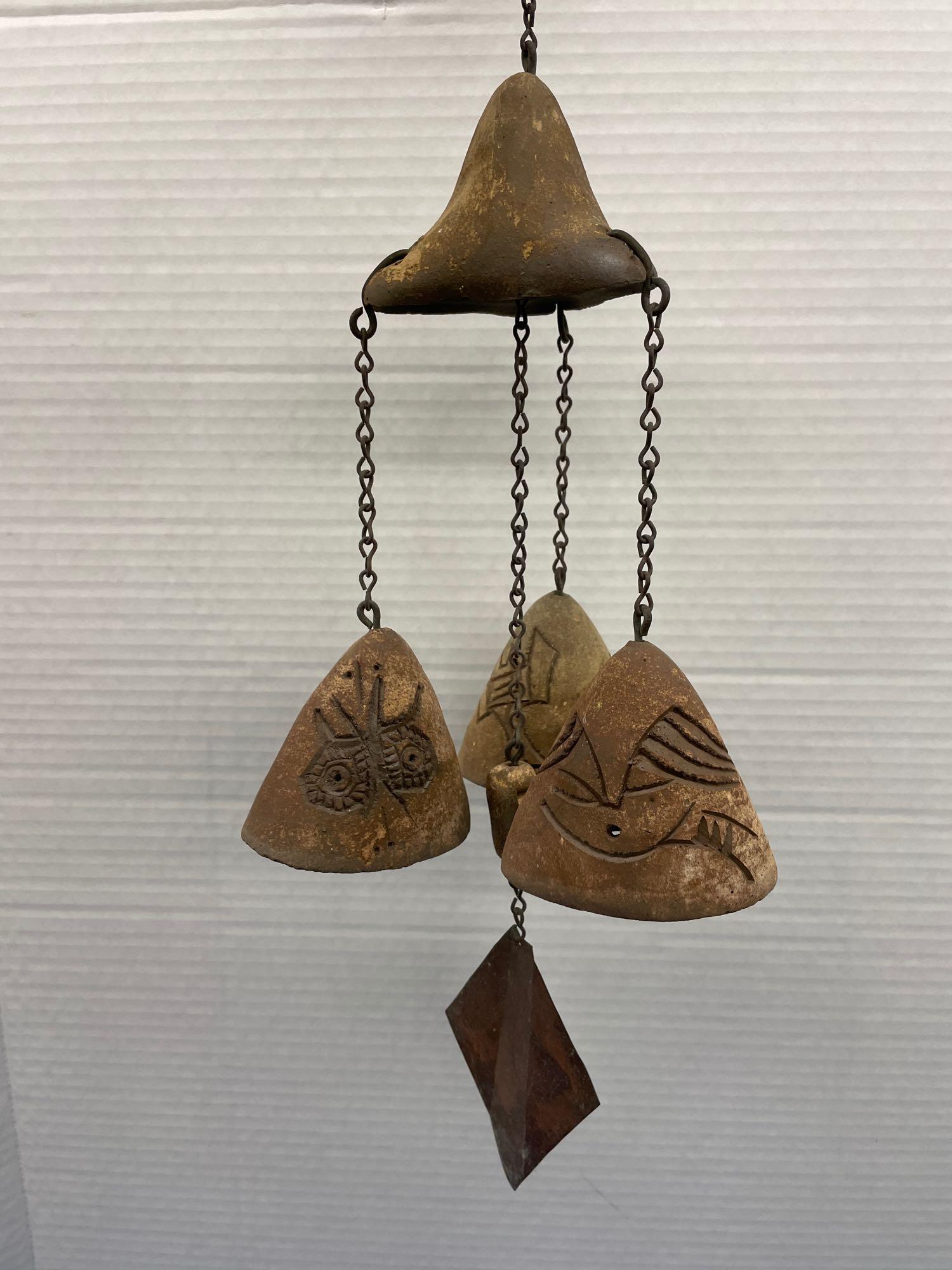 Paolo Soleri Pottery Windbell Wind Chime (1 of 7)