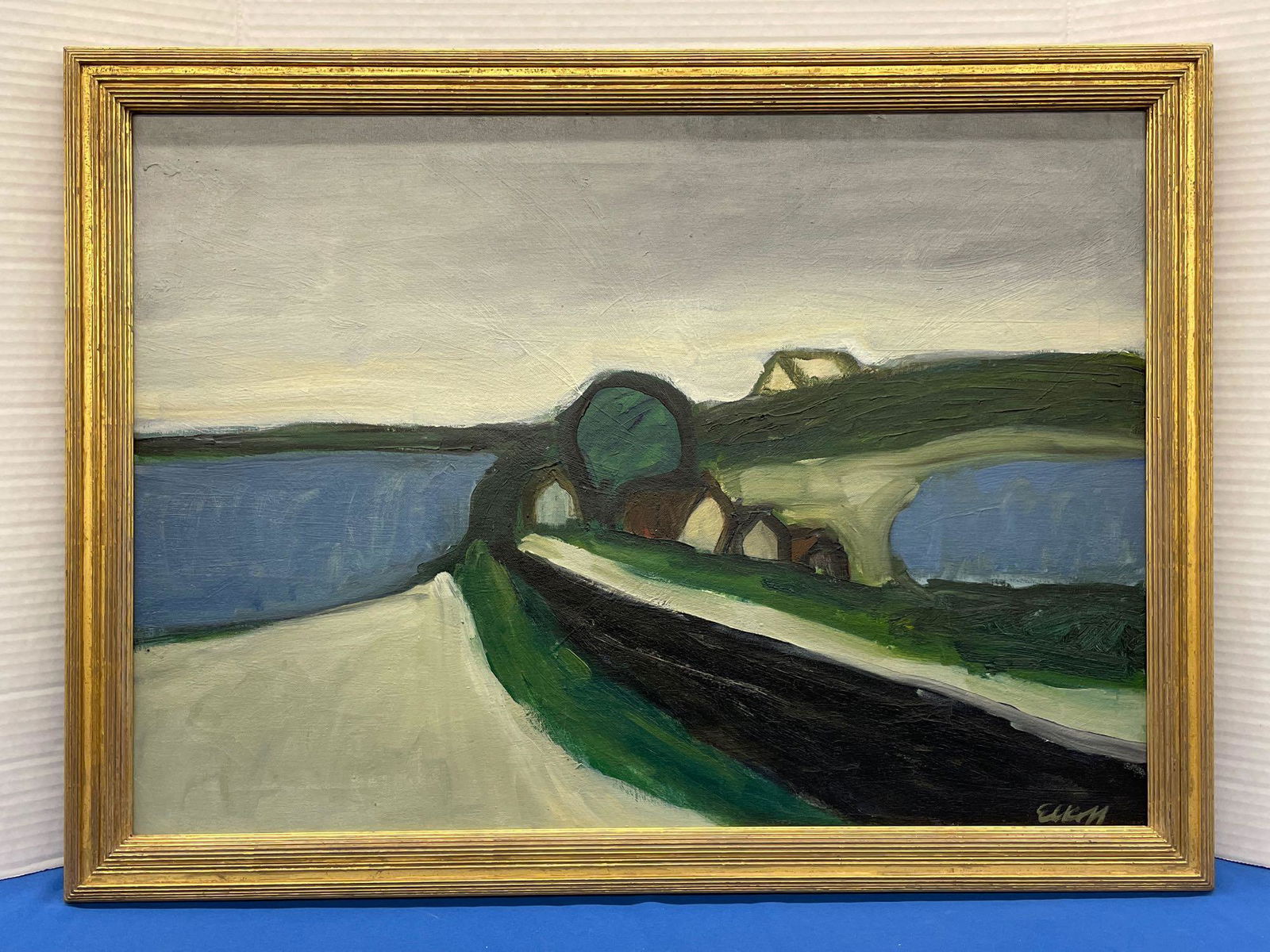 Clara Elkoff. Oil on Canvas, Abstract Landscape (1 of 3)