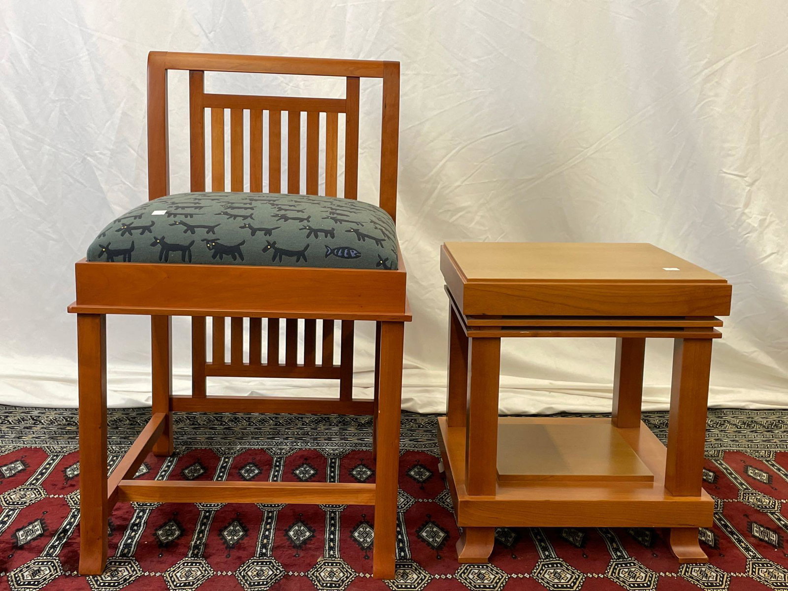 Frank Lloyd Wright Robbie Table and Chair (1 of 9)