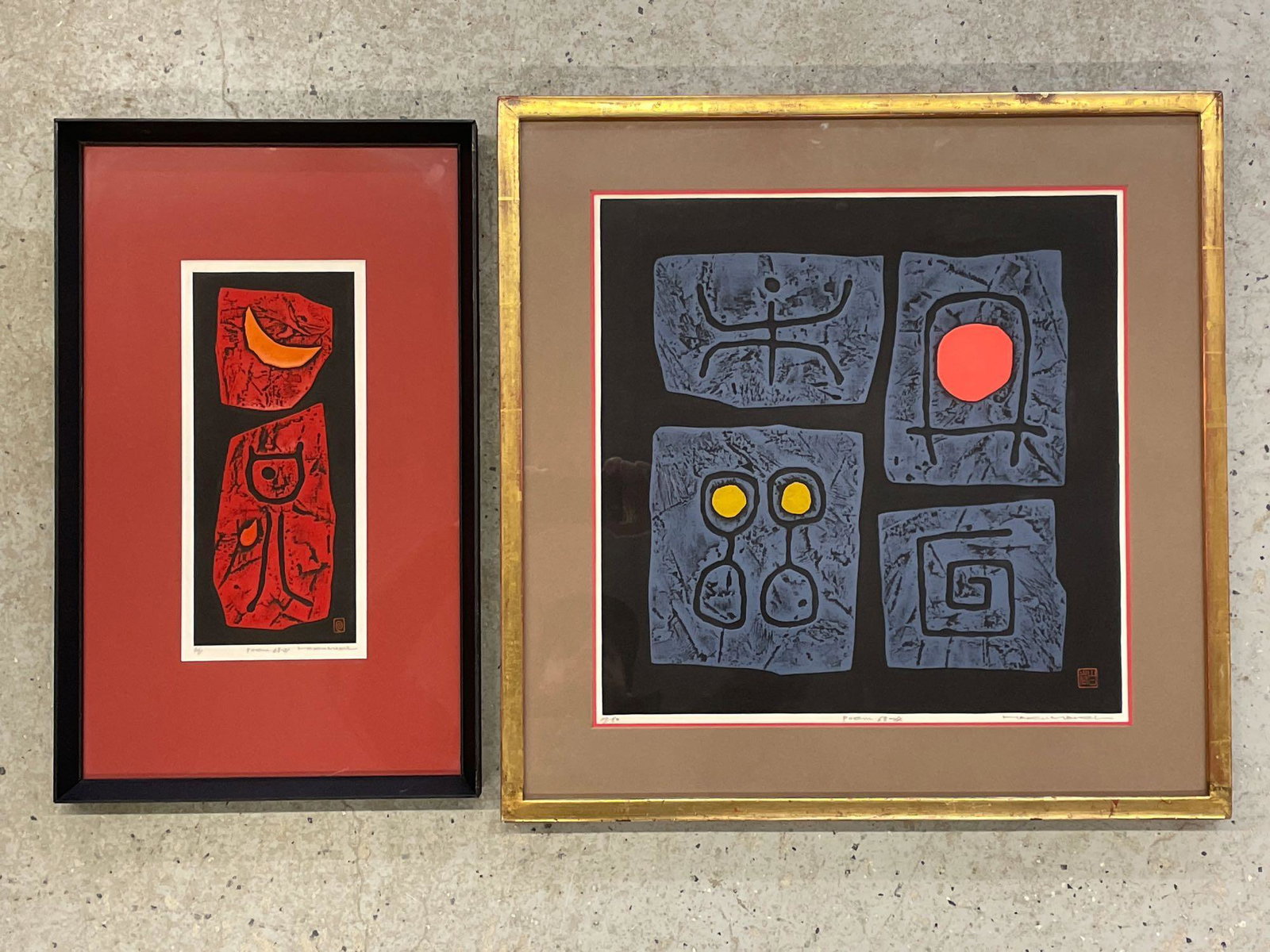 Two Haku Maki Woodblock Prints (1 of 5)