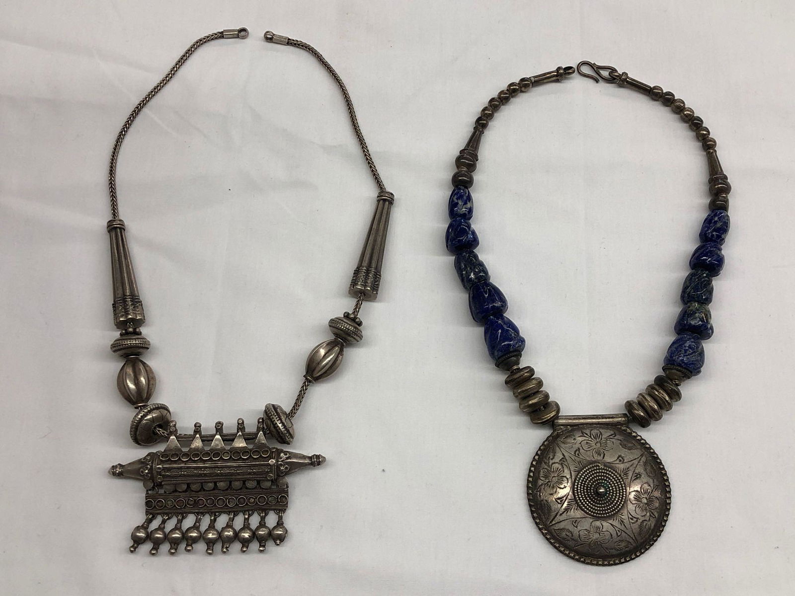 Two Artisan Silver Necklaces (1 of 9)