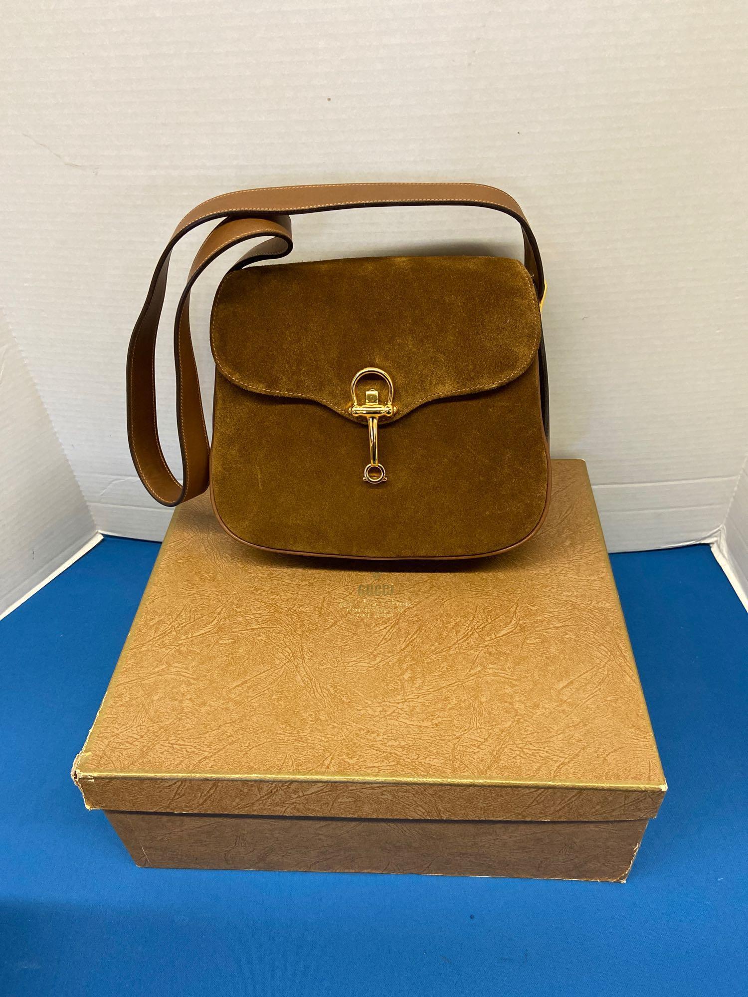 Gucci Suede Purse with Box (1 of 13)