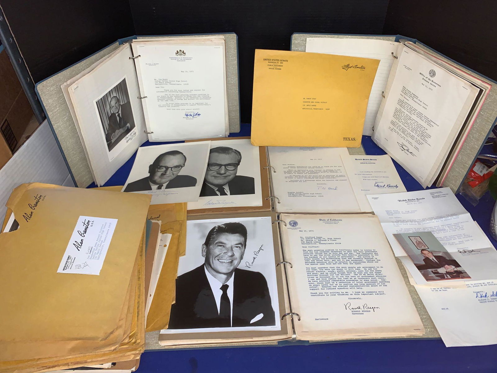 Large Grouping of Signed Political Documents (1 of 20)