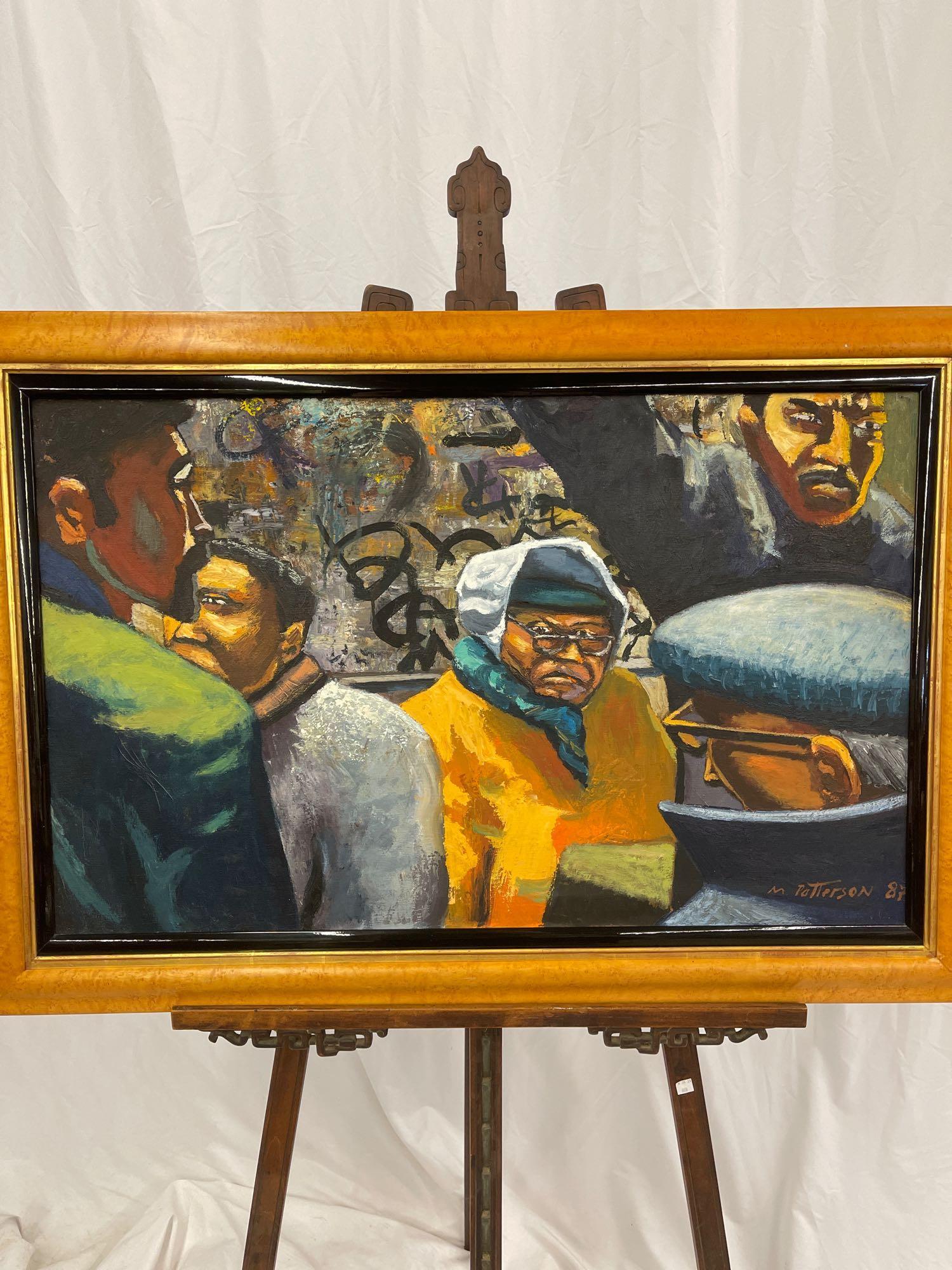 Michael Patterson, Oil/Canvas, City Scene (1 of 7)