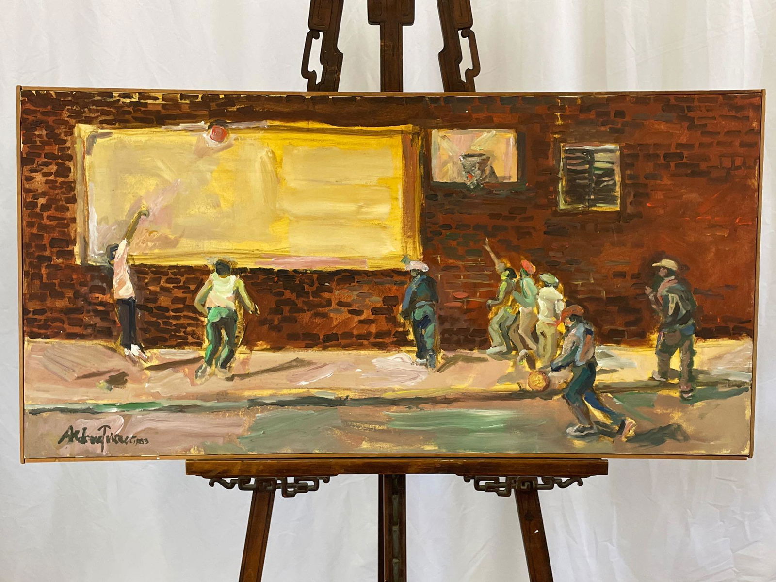 Andrew Turner. Oil on Canvas, Basketball (1 of 4)