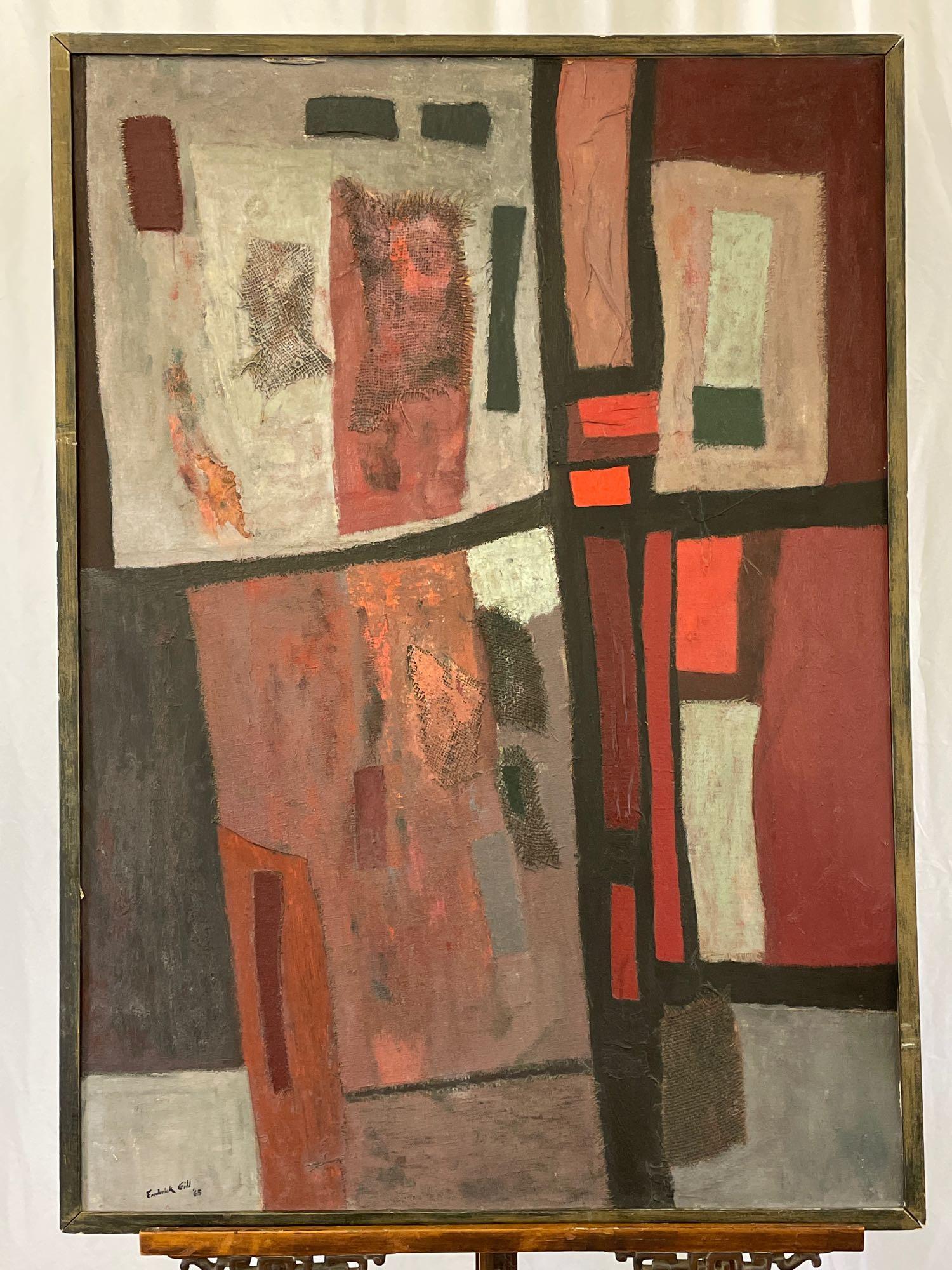 Frederick Gill. Oil on Board, Abstract (1 of 5)