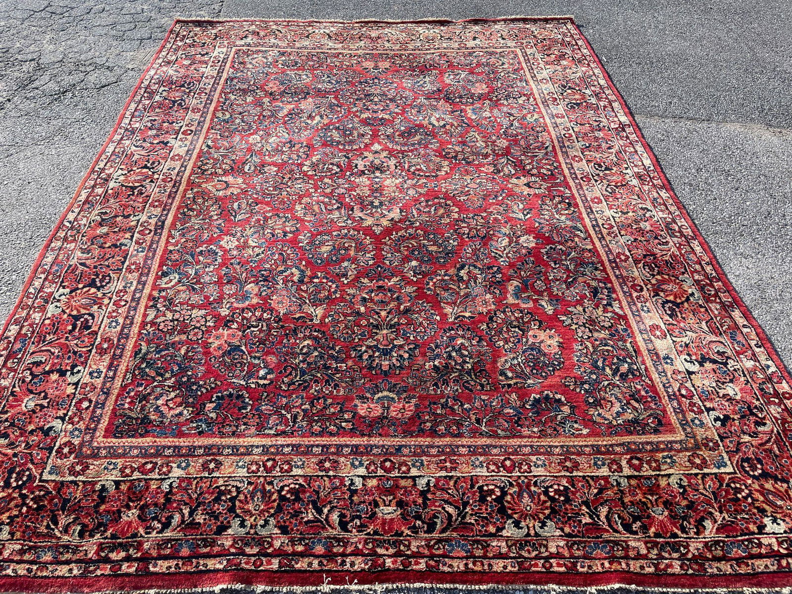 Persian Sarouk Rm-size Carpet, 11ft 10in x 8ft 9in (1 of 5)