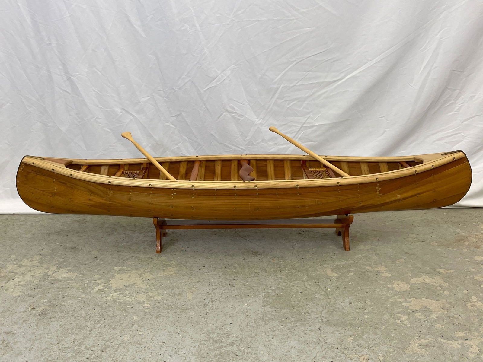 Scale Model Miniature Canoe (1 of 5)
