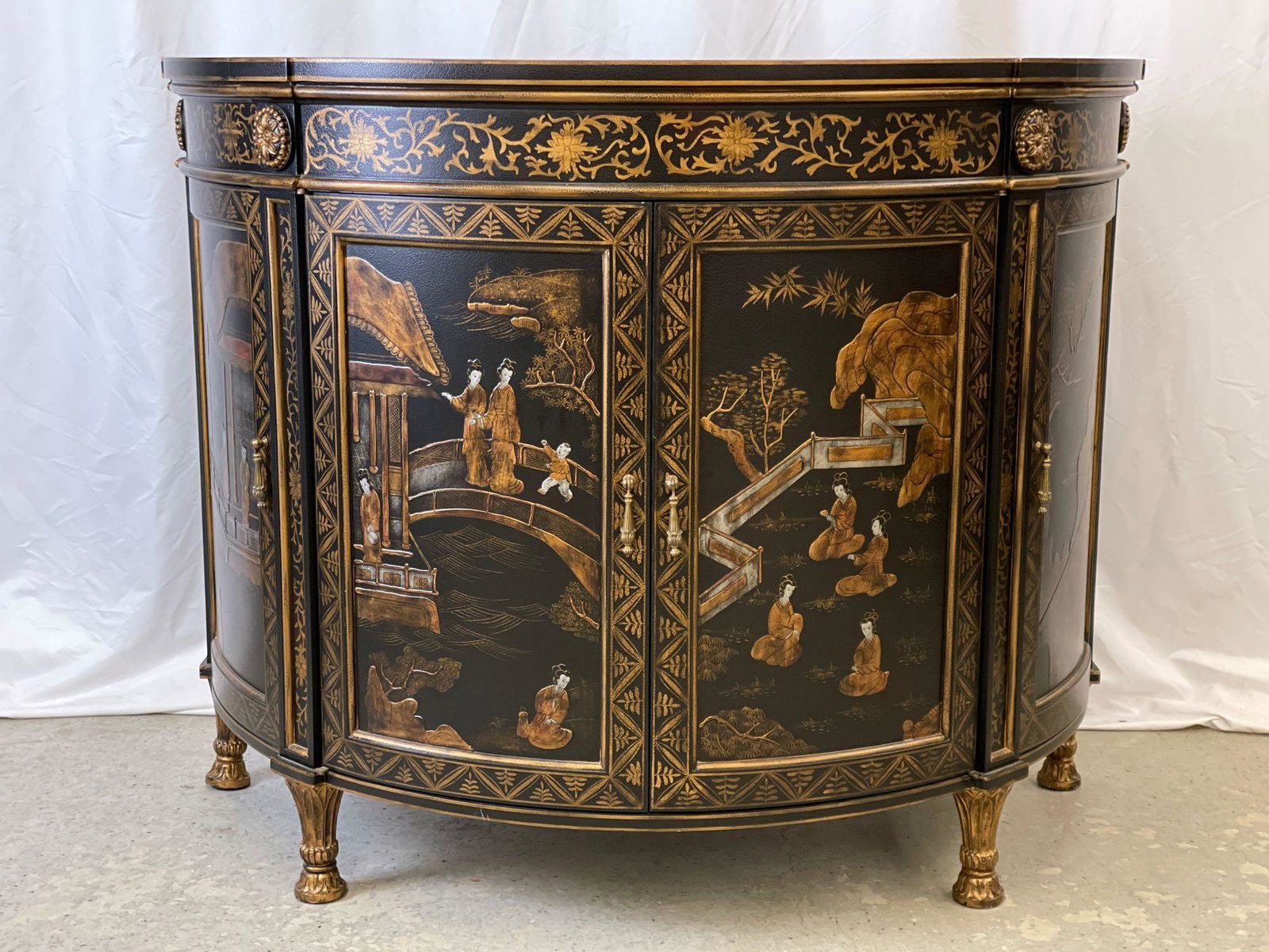 Chelsea House Chinoiserie Console Cabinet (1 of 9)