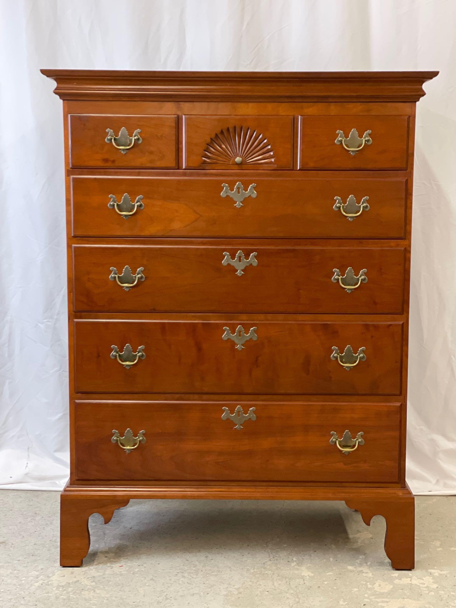 Eldred Wheeler Cherry Chippendale Chest (1 of 6)