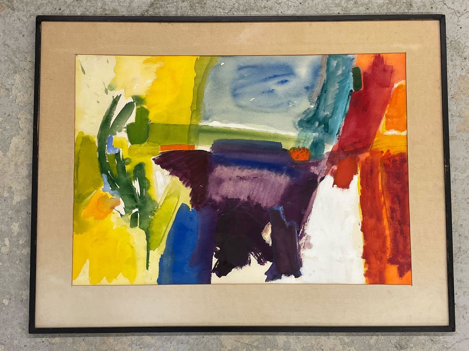 Wilfred Croteau. Watercolor, Composition No. 58 (1 of 4)