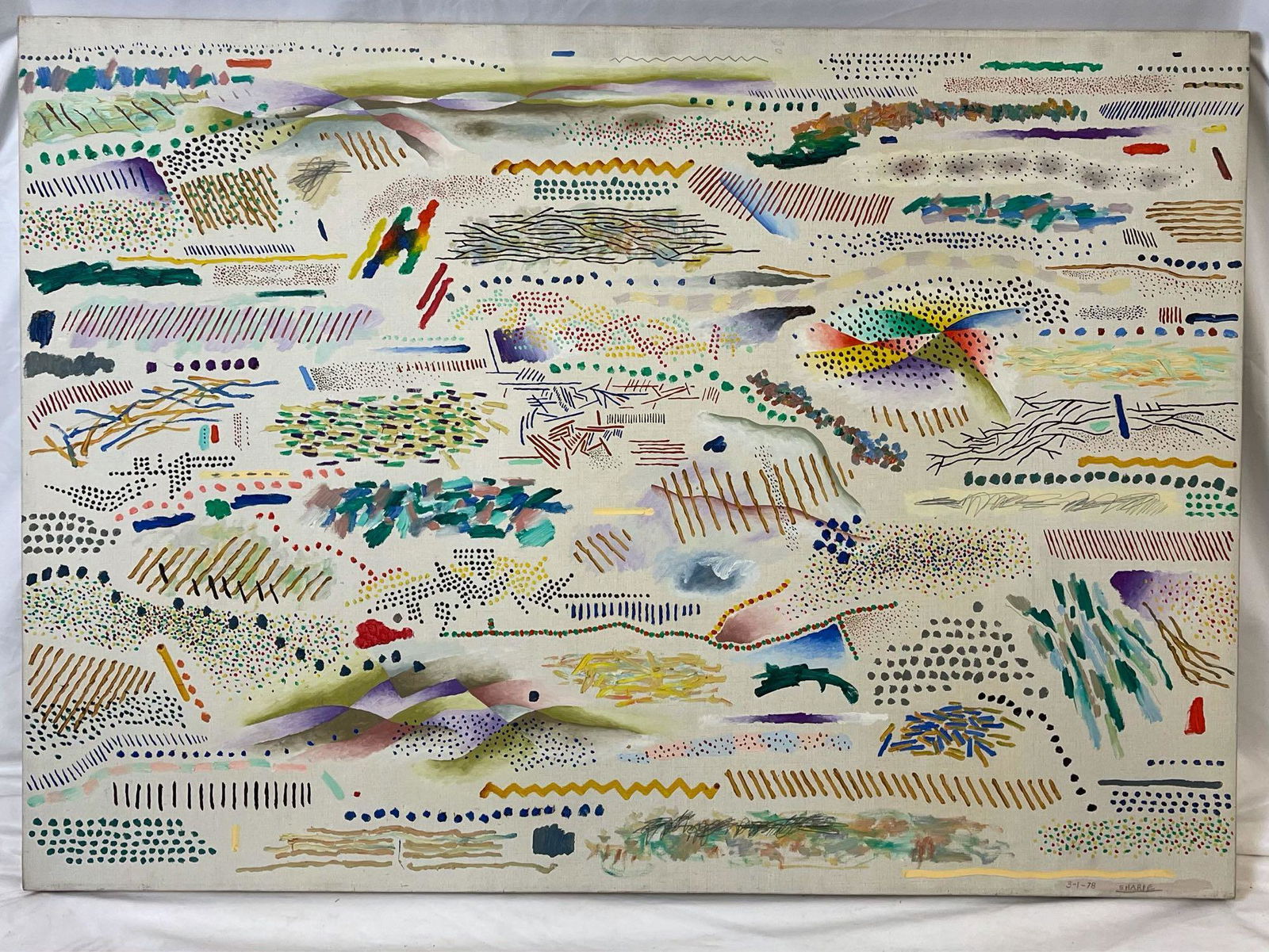 David Sharpe. Oil/Canvas, Abstract (1 of 8)