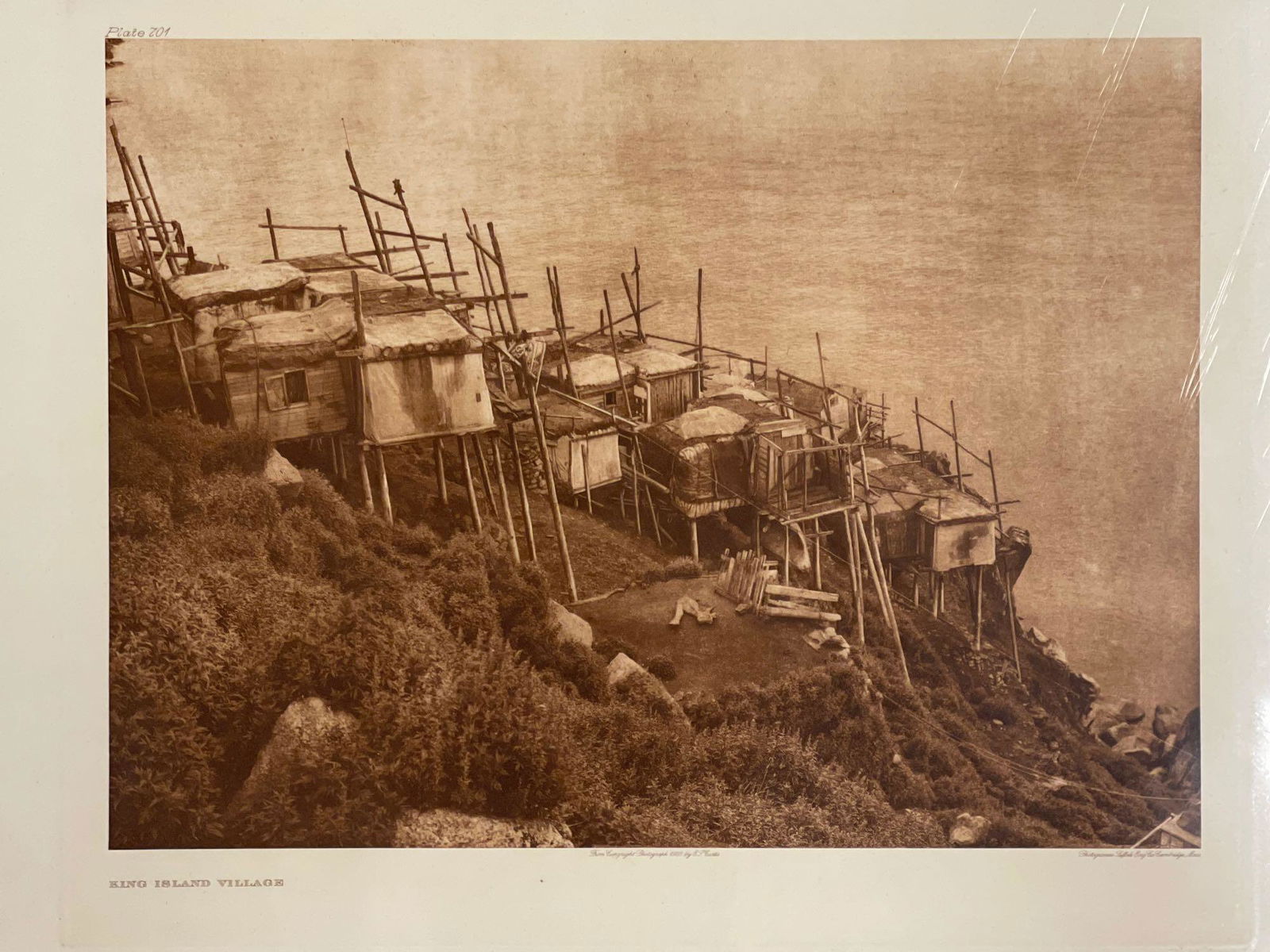 Edward Curtis. Photogravure, King Island Village (1 of 7)