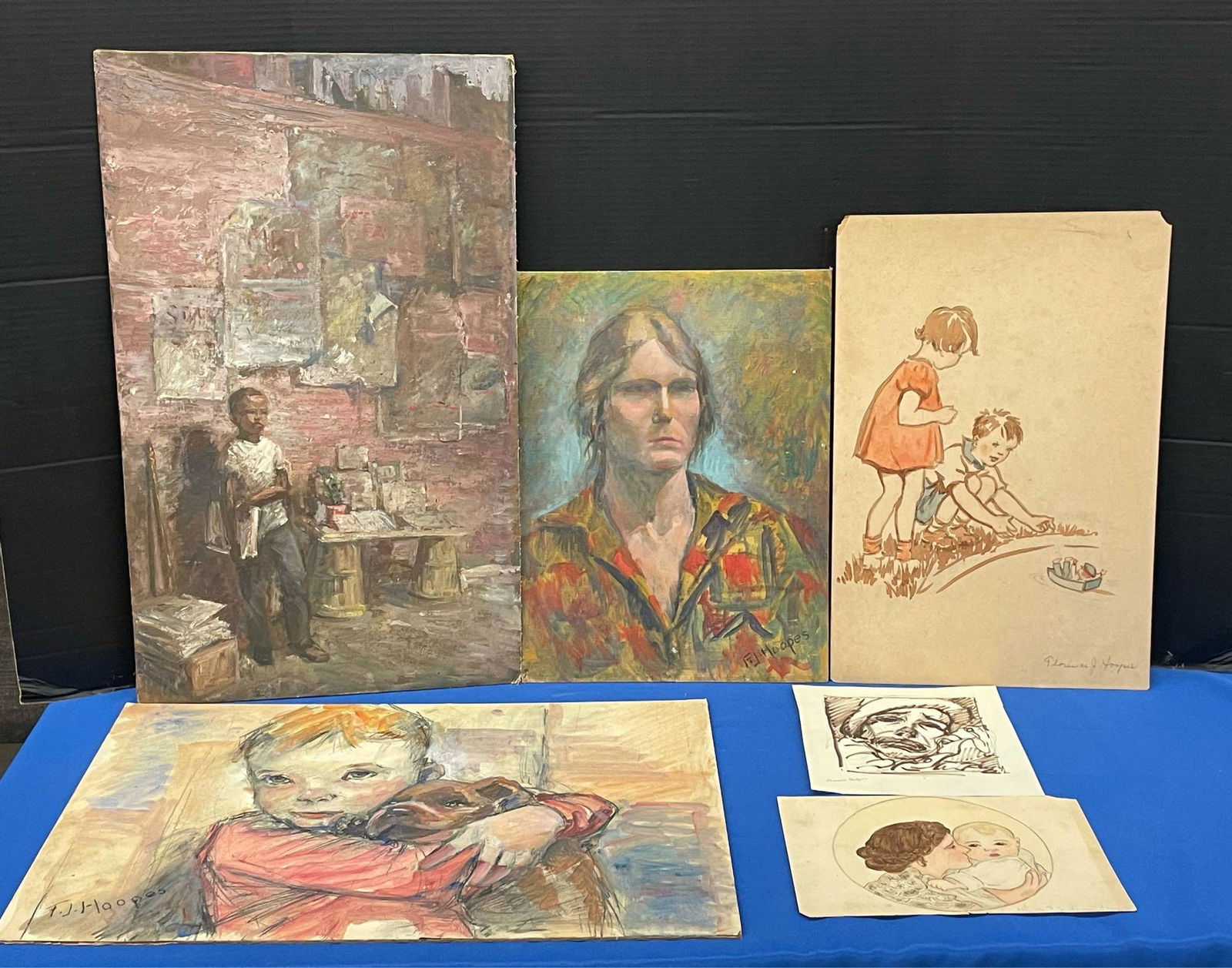 Six Florence J. Hoopes Portraits (1 of 6)