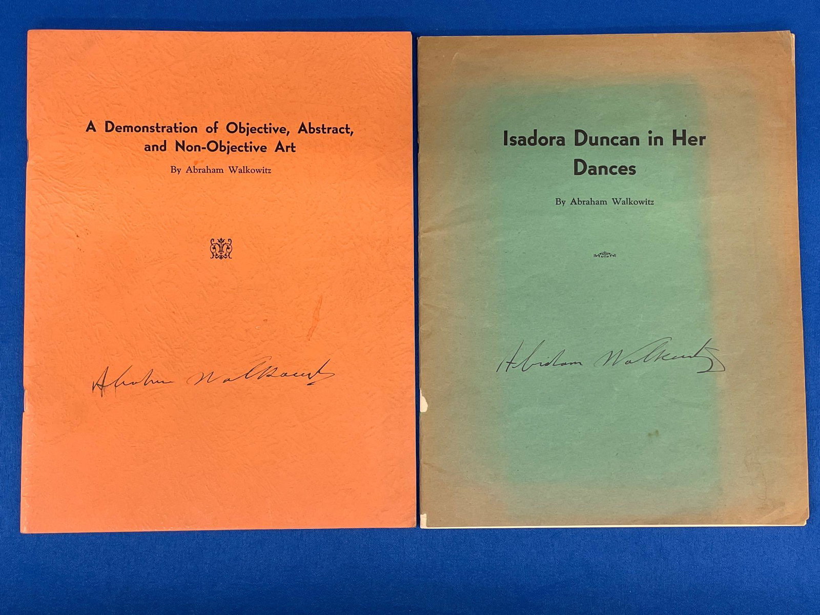 Two Signed Abraham Walkowitz Texts (1 of 6)