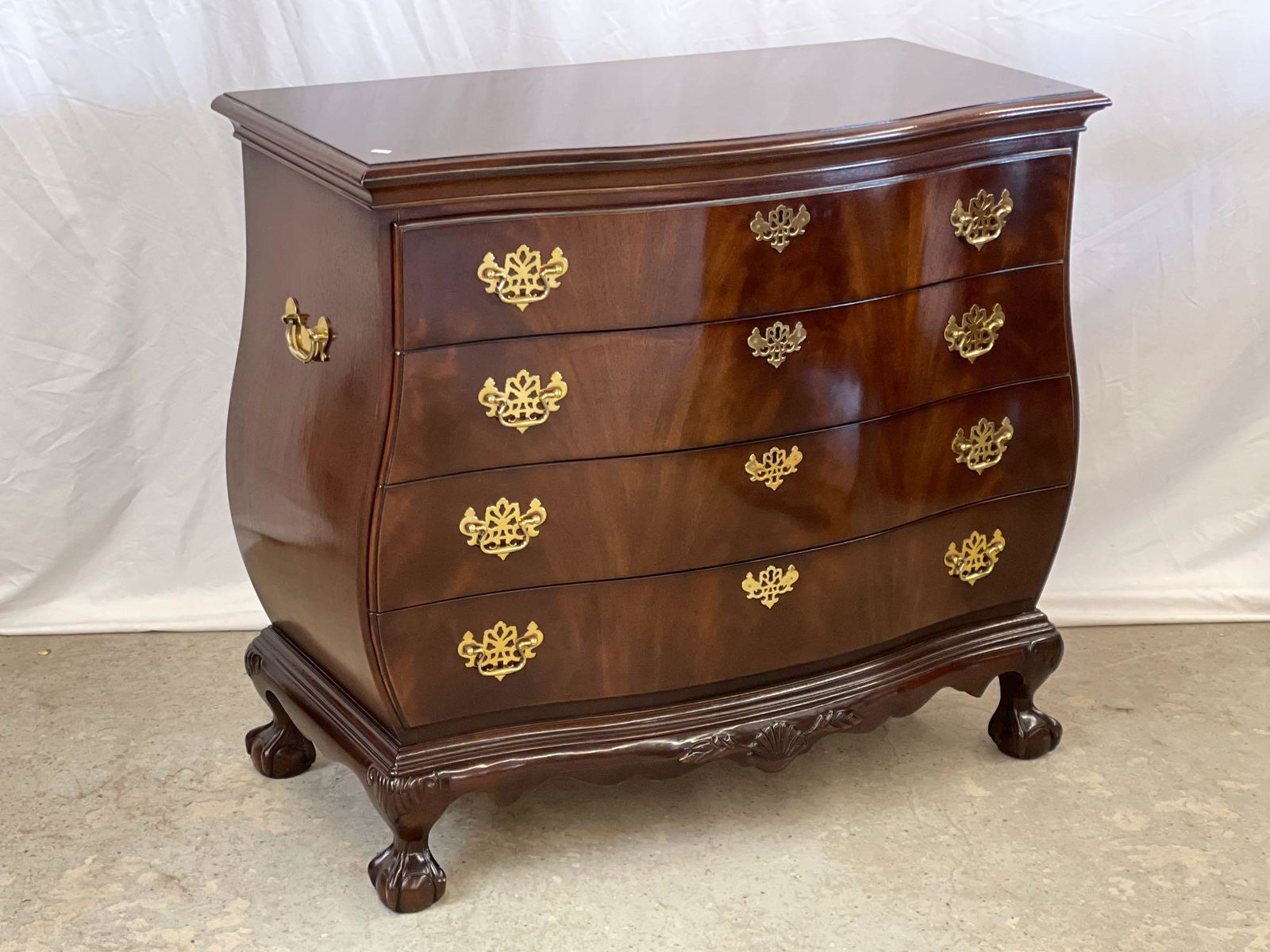 Drexel Heritage Mahogany Bombe Chest (1 of 5)