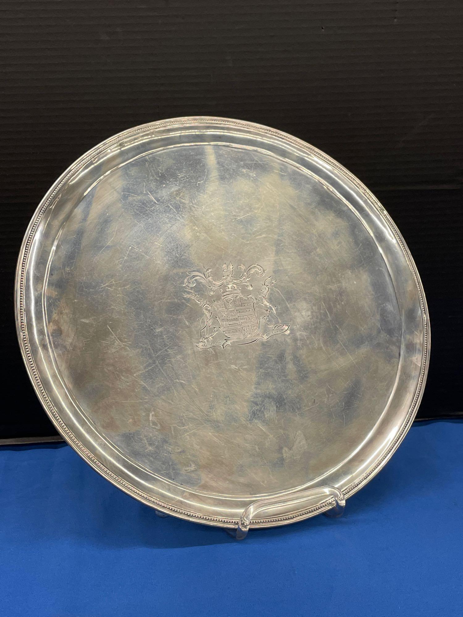 Robert Hennell George III Sterling Silver Tray (1 of 5)